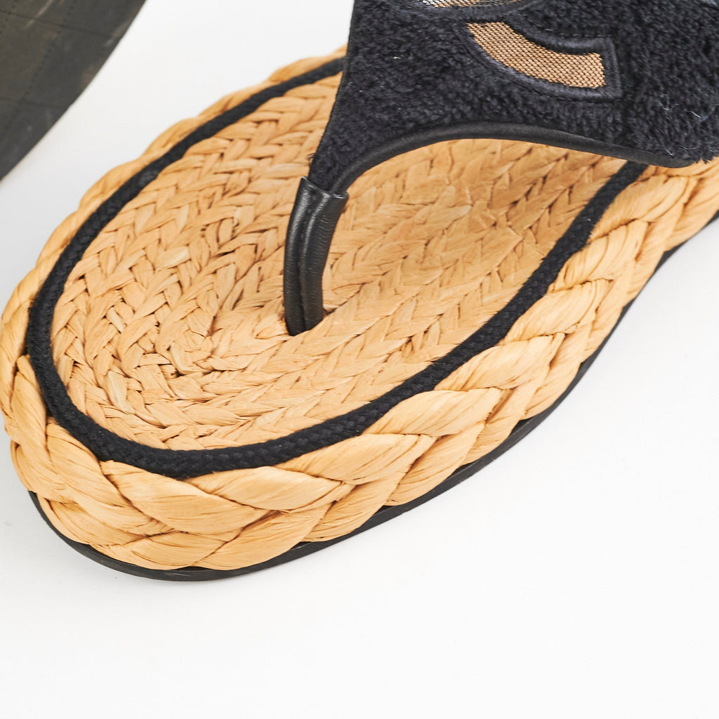 Chanel Sandals Black Size 40.5