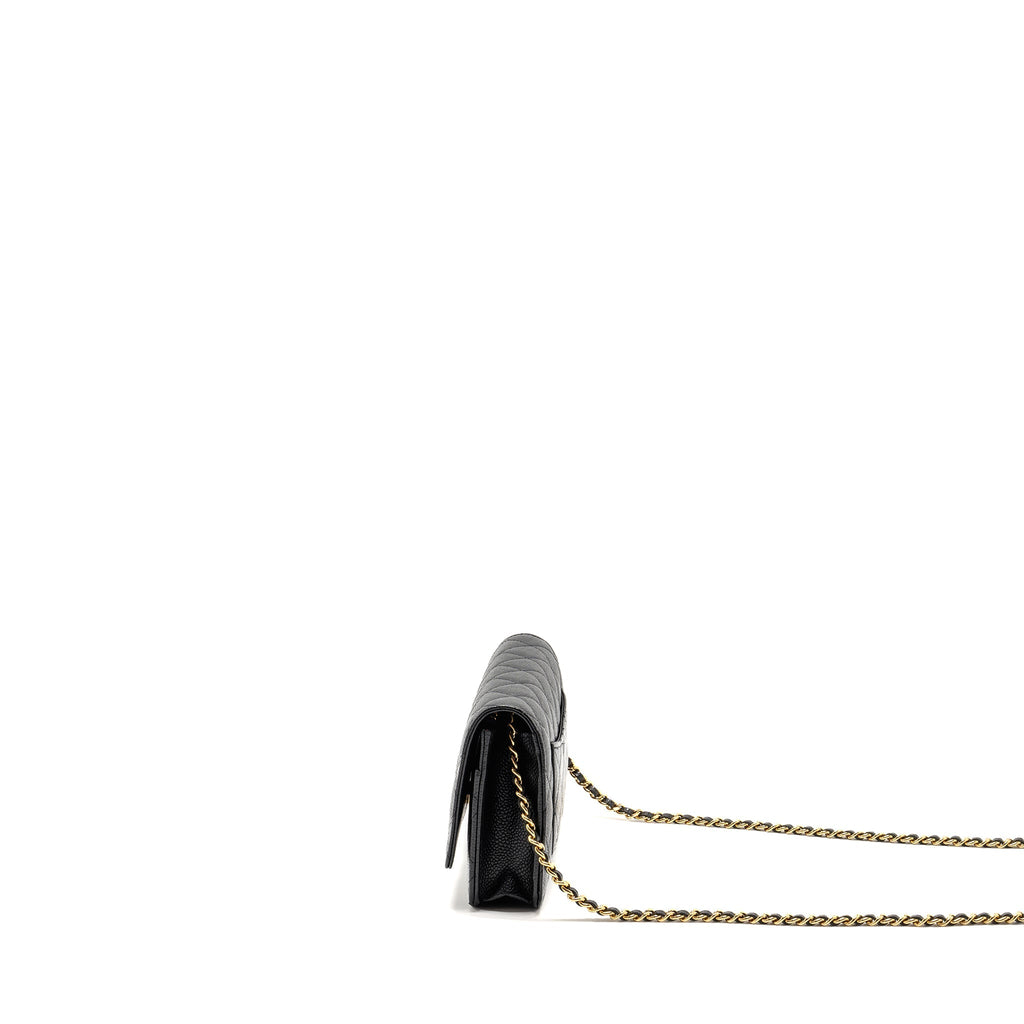 CHANEL Classic Wallet On Chain Caviar Black