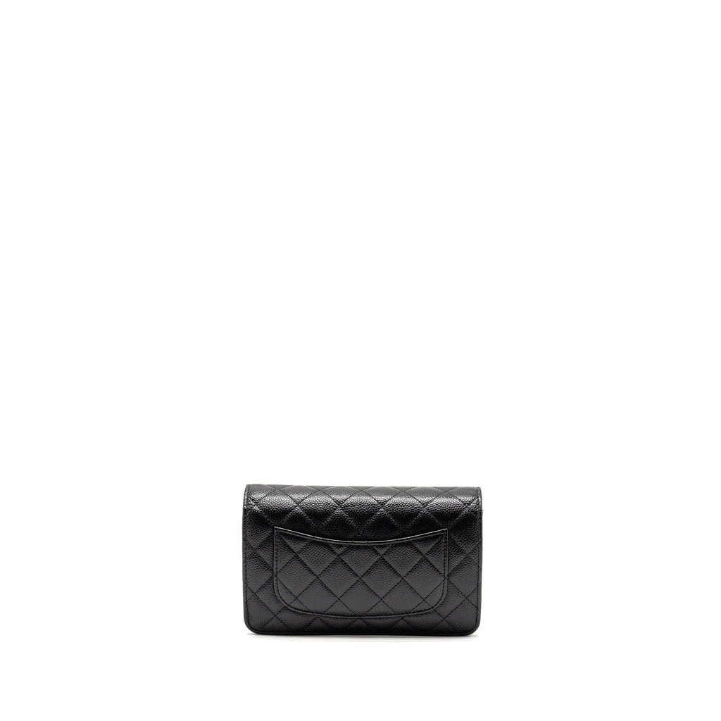 CHANEL Classic Wallet On Chain Caviar Black