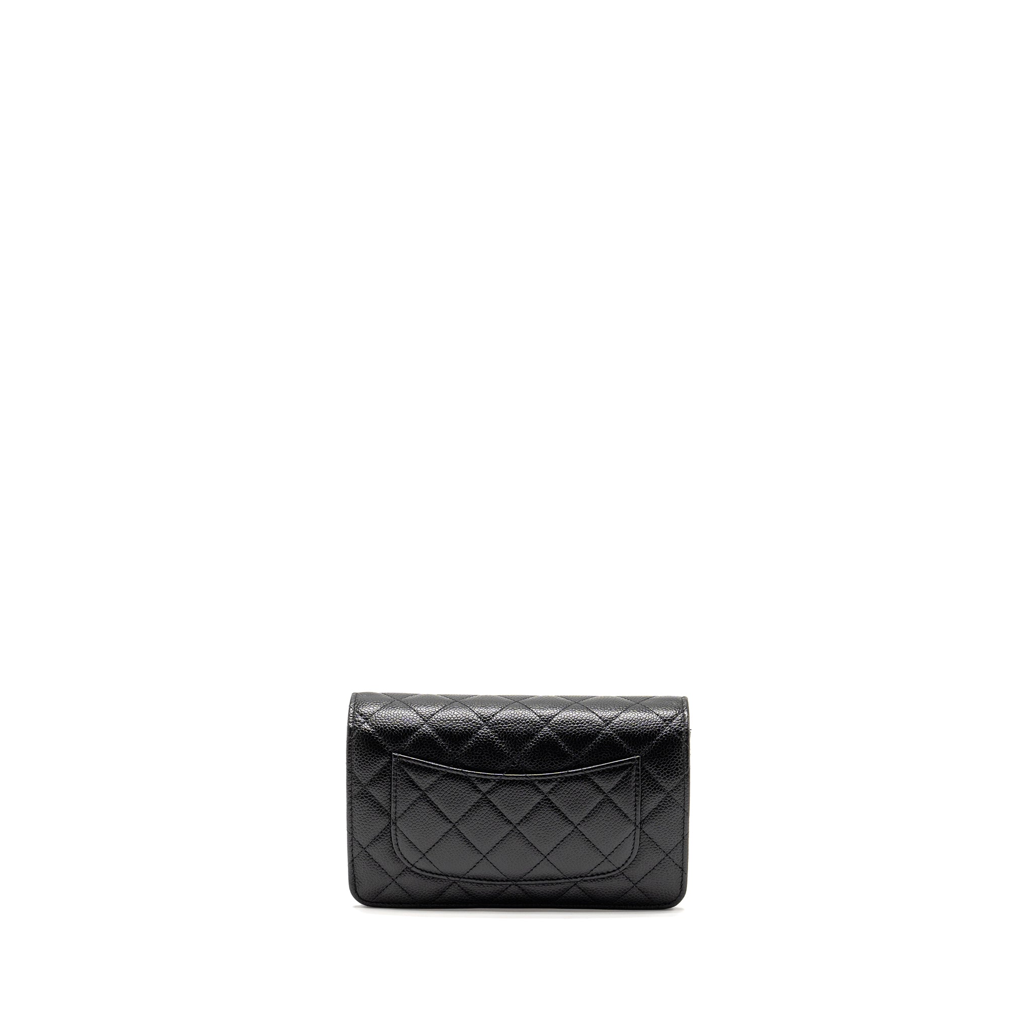 CHANEL Classic Wallet On Chain Caviar Black
