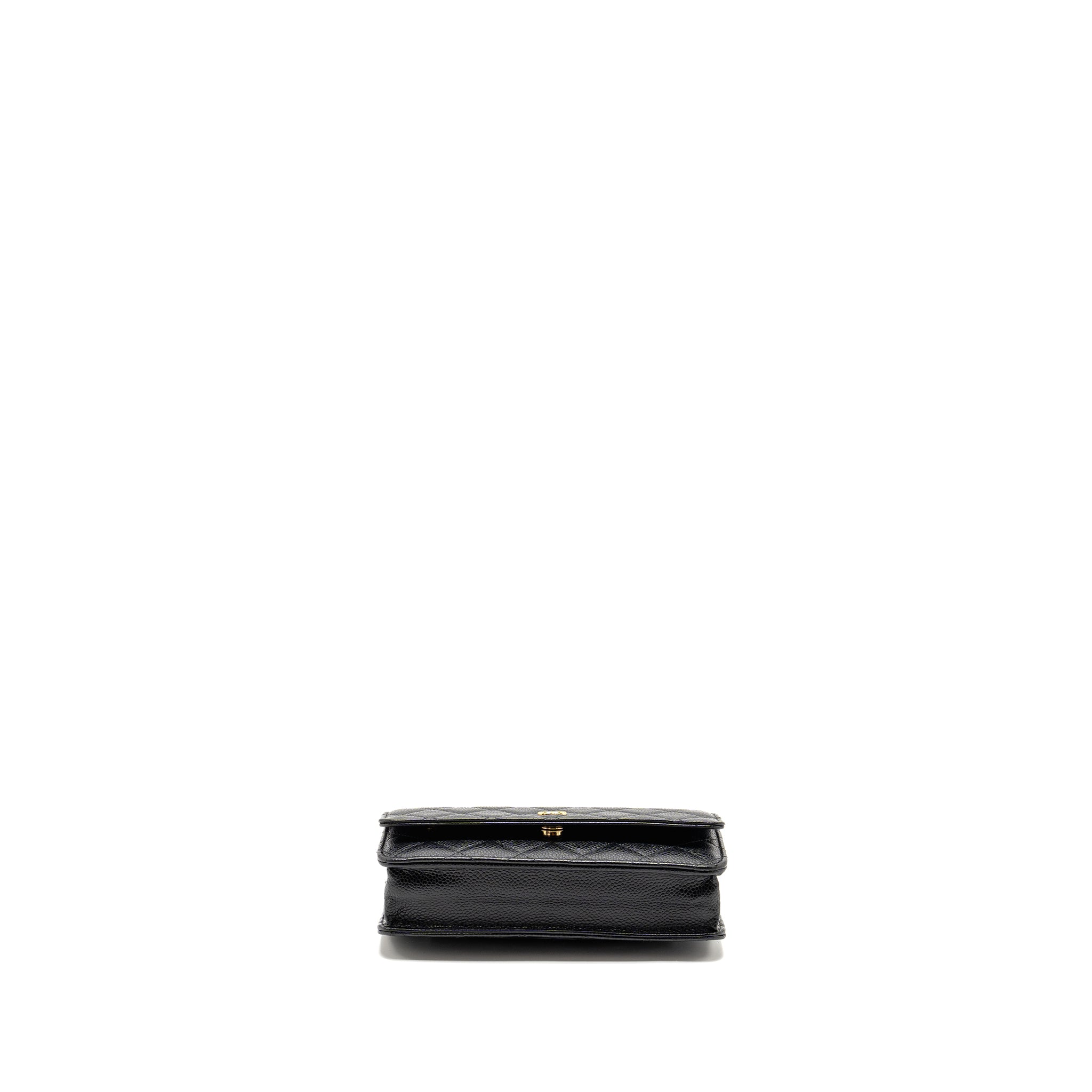 CHANEL Classic Wallet On Chain Caviar Black