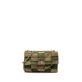 Chanel 2.55 Patchwork Single Flap Bag Suede Dark Green