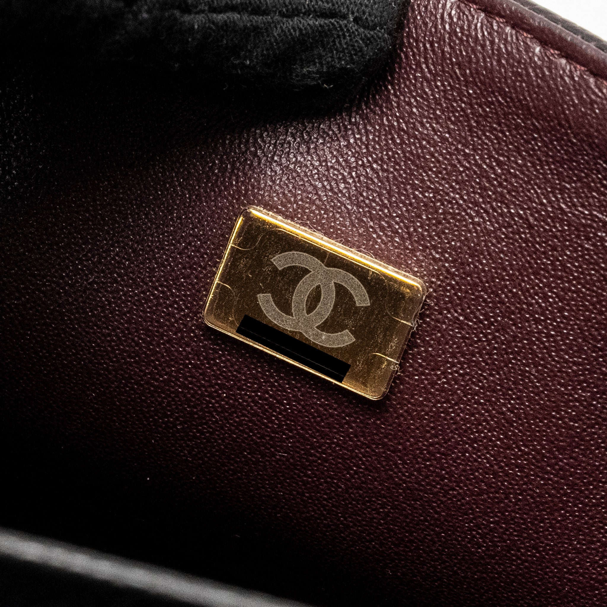 Chanel Small Classic Double FLAP BAG Caviar Black  (Microchip)