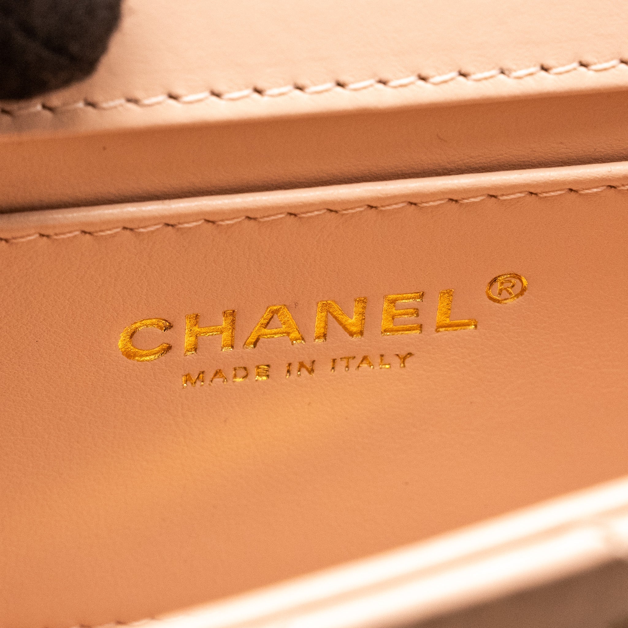 Chanel Gold Crush Mini Flap Bag Calfskin Light Pink  (microchip)
