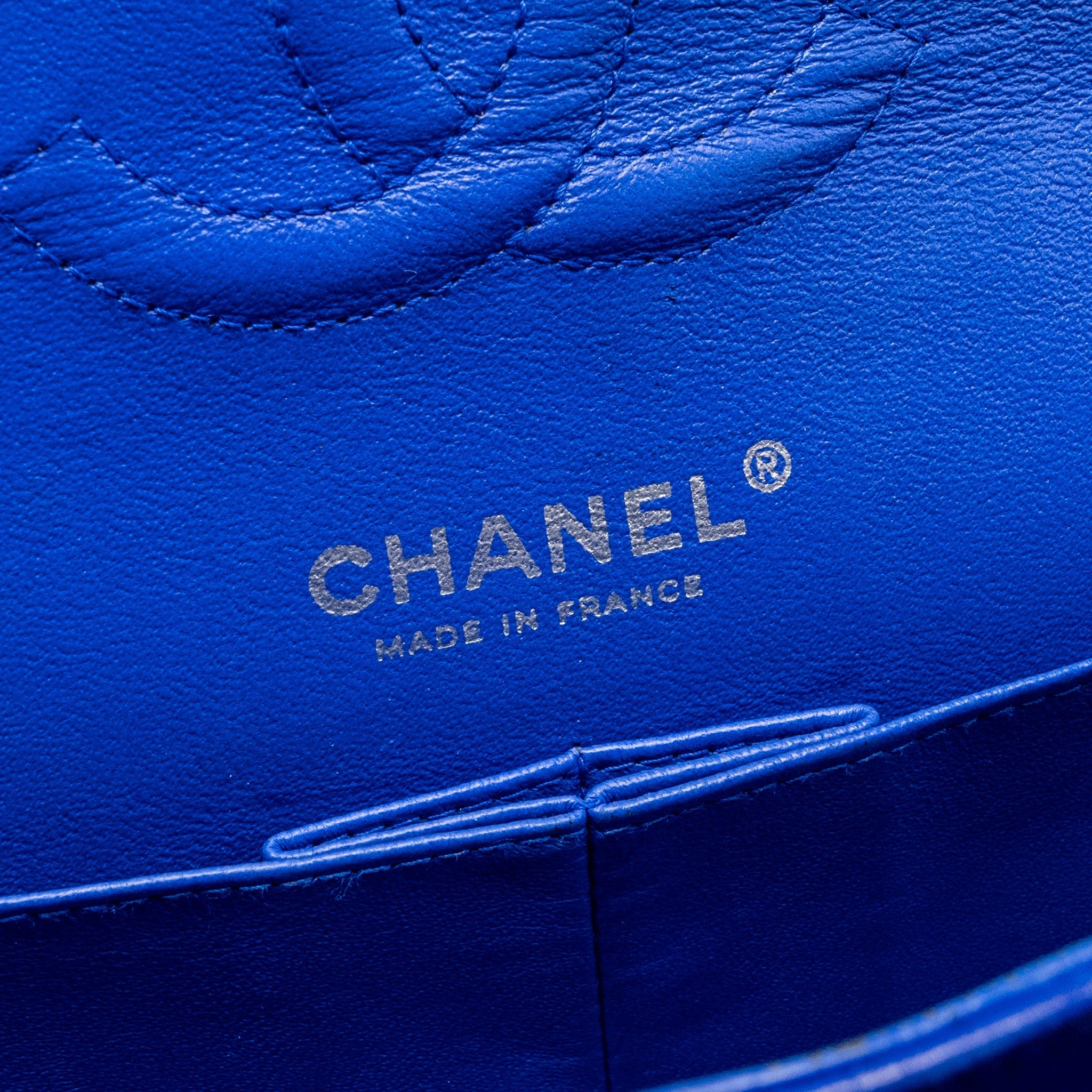 Chanel Medium Classic Double Flap Bag Lambskin Blue