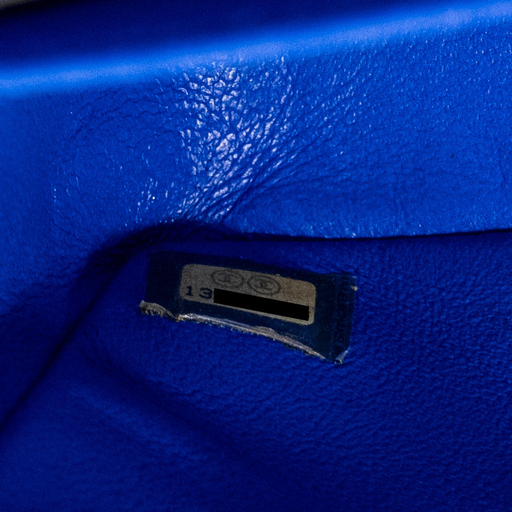 Chanel Medium Classic Double Flap Bag Lambskin Blue
