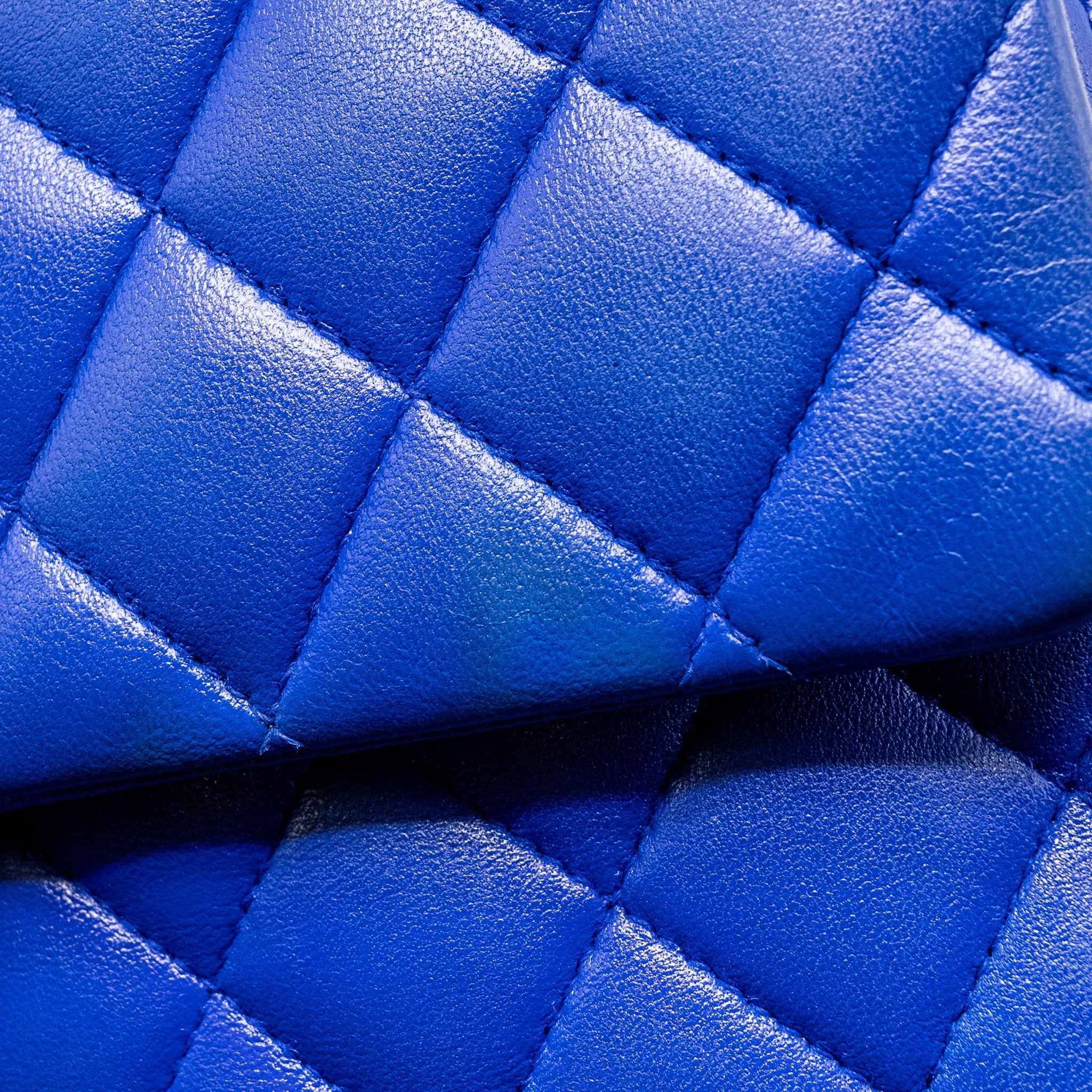 Chanel Medium Classic Double Flap Bag Lambskin Blue