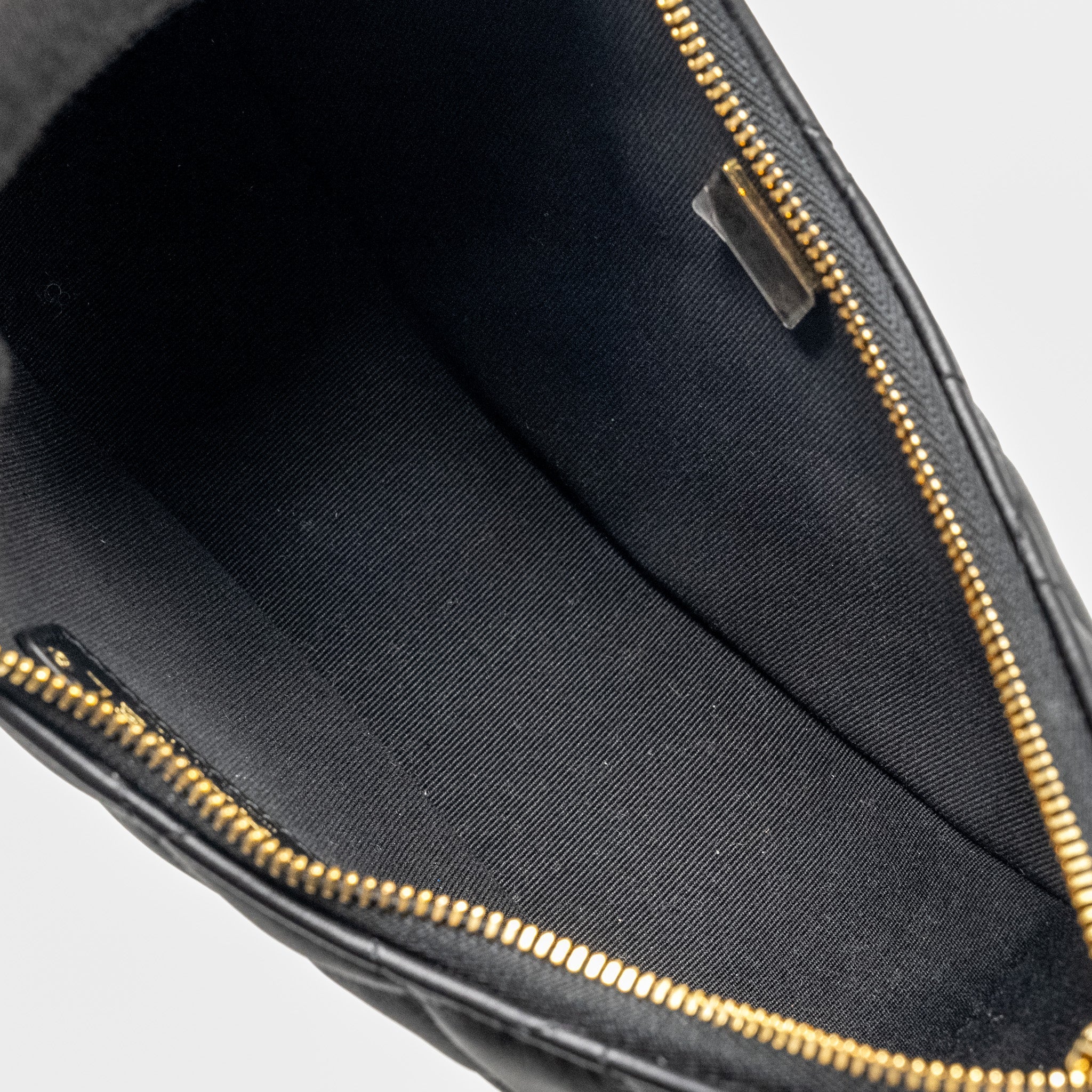 Chanel Small moon Hobo Bag Lambskin Black L (Microchip)