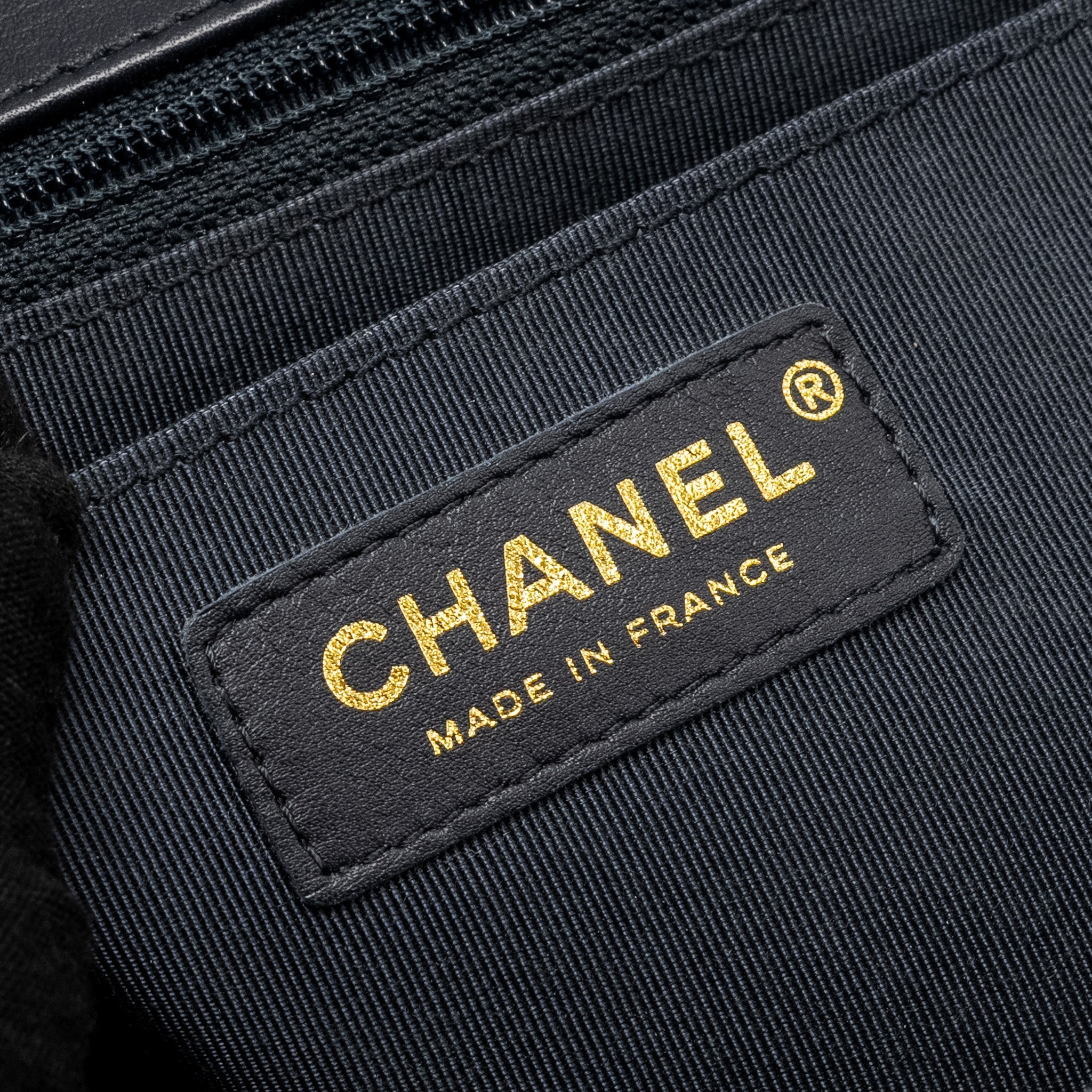 Chanel Seasonal Chevron Flap Bag Calfskin Dark Navy L