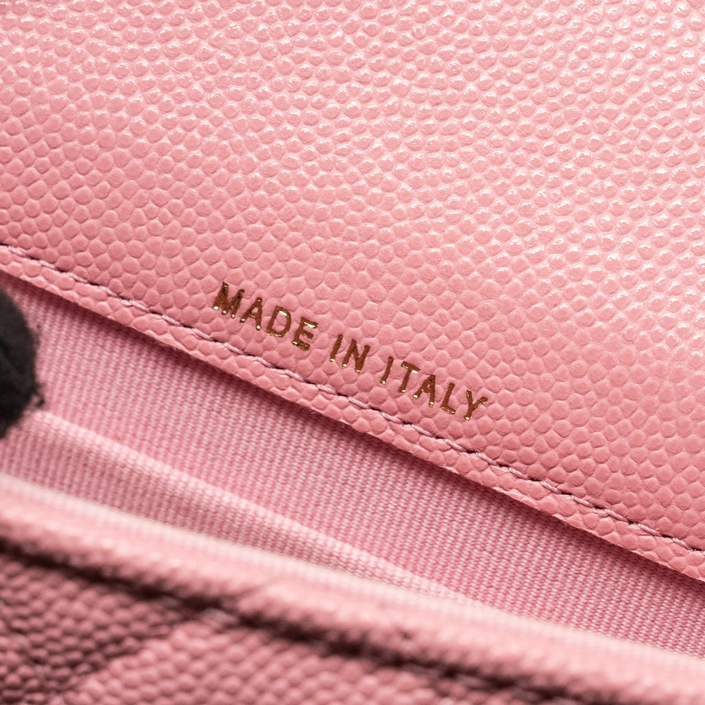 Chanel Mini Flap Bag With Chain Handle Caviar Pink  (microchip)
