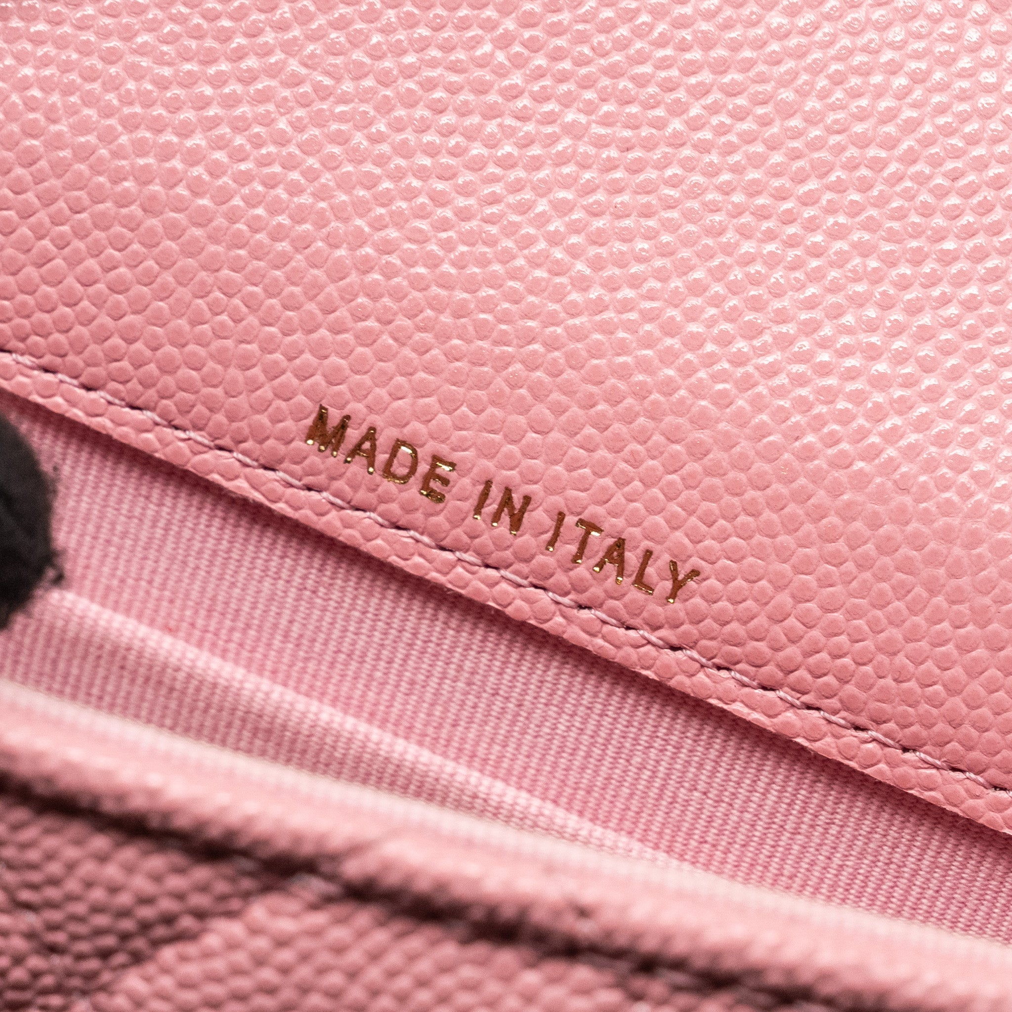 Chanel Mini Flap Bag With Chain Handle Caviar Pink  (microchip)