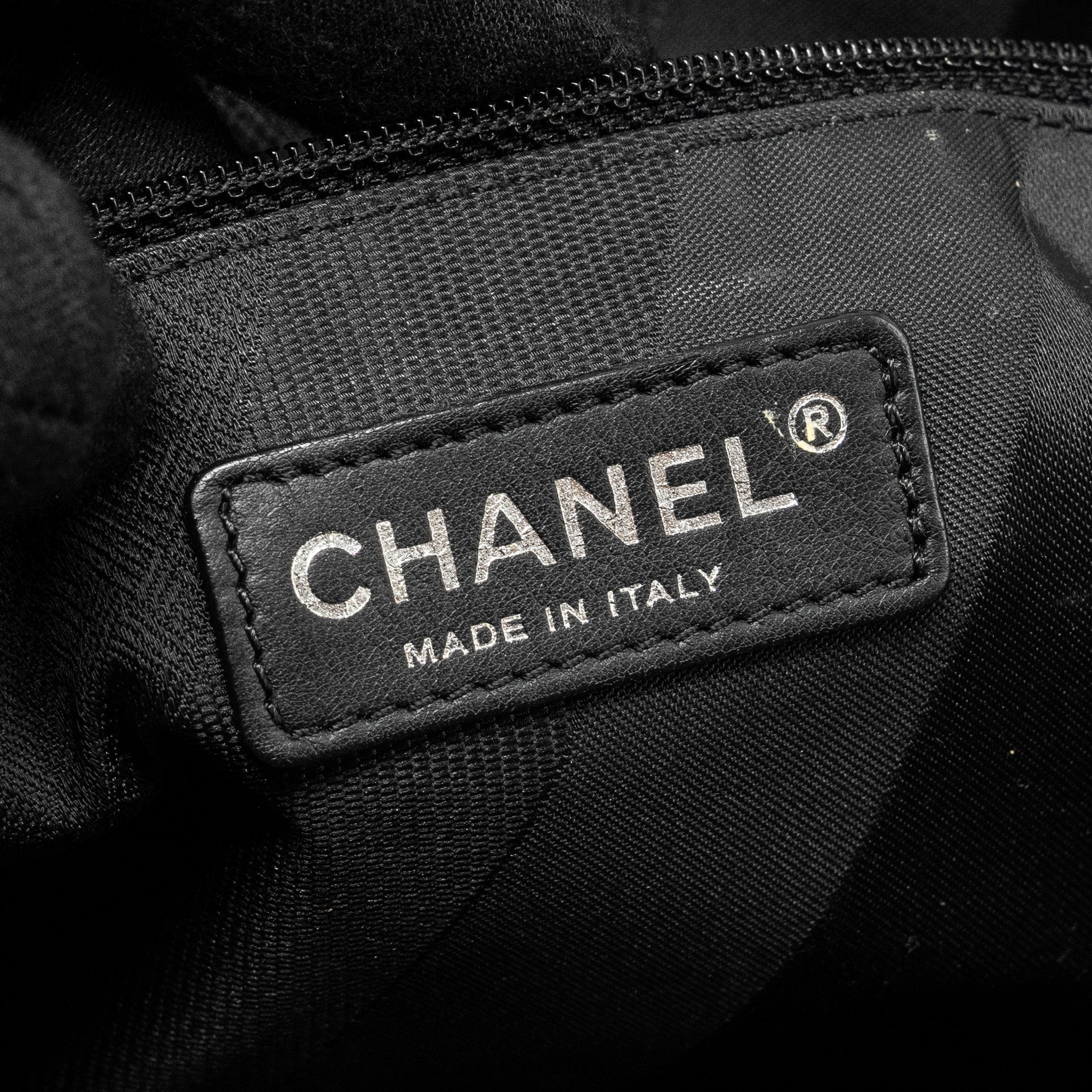 Chanel Portobello Tote Bag Calfskin/Tweed Black/Grey