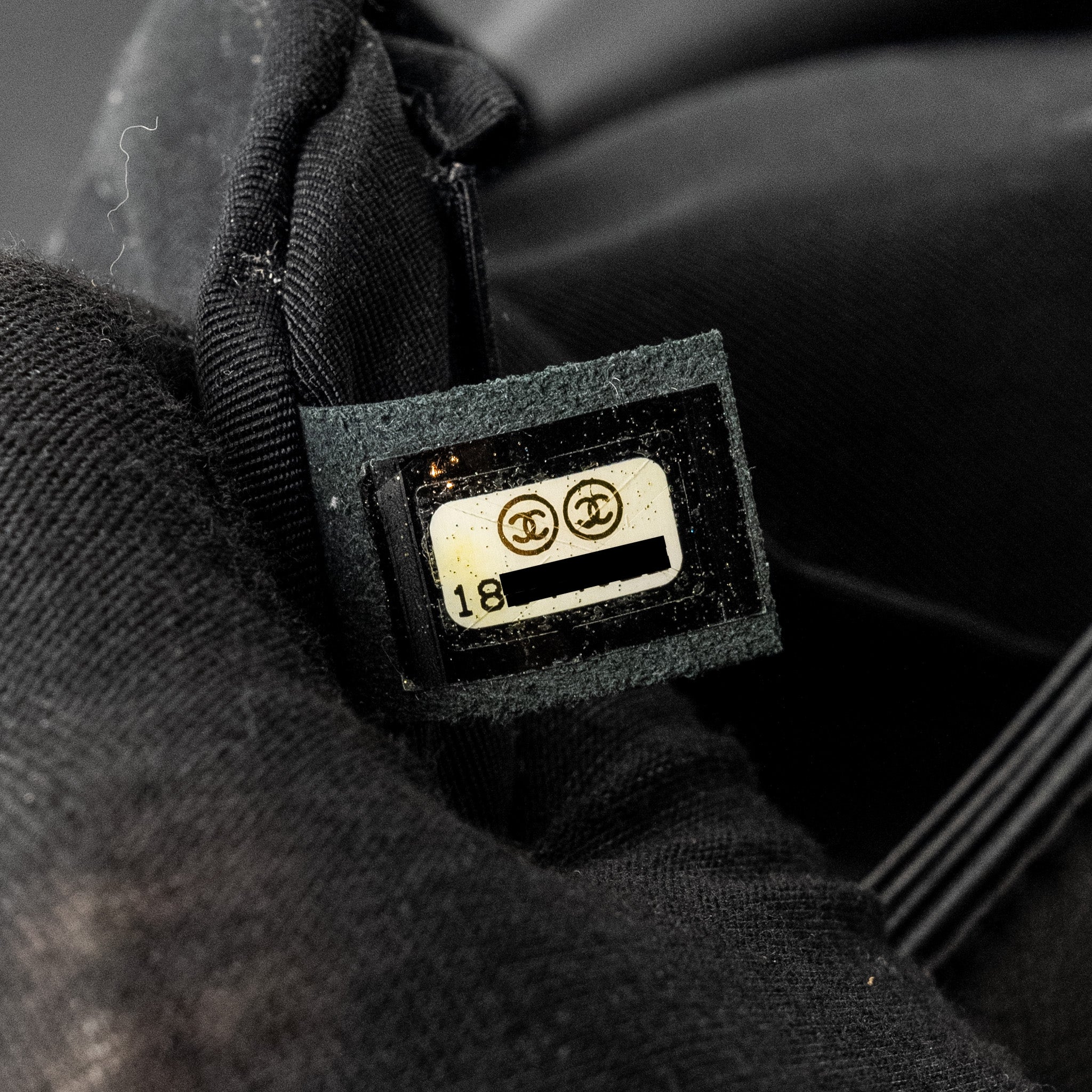 Chanel Multi Chain Boy Bag Calfskin/Tweed Black