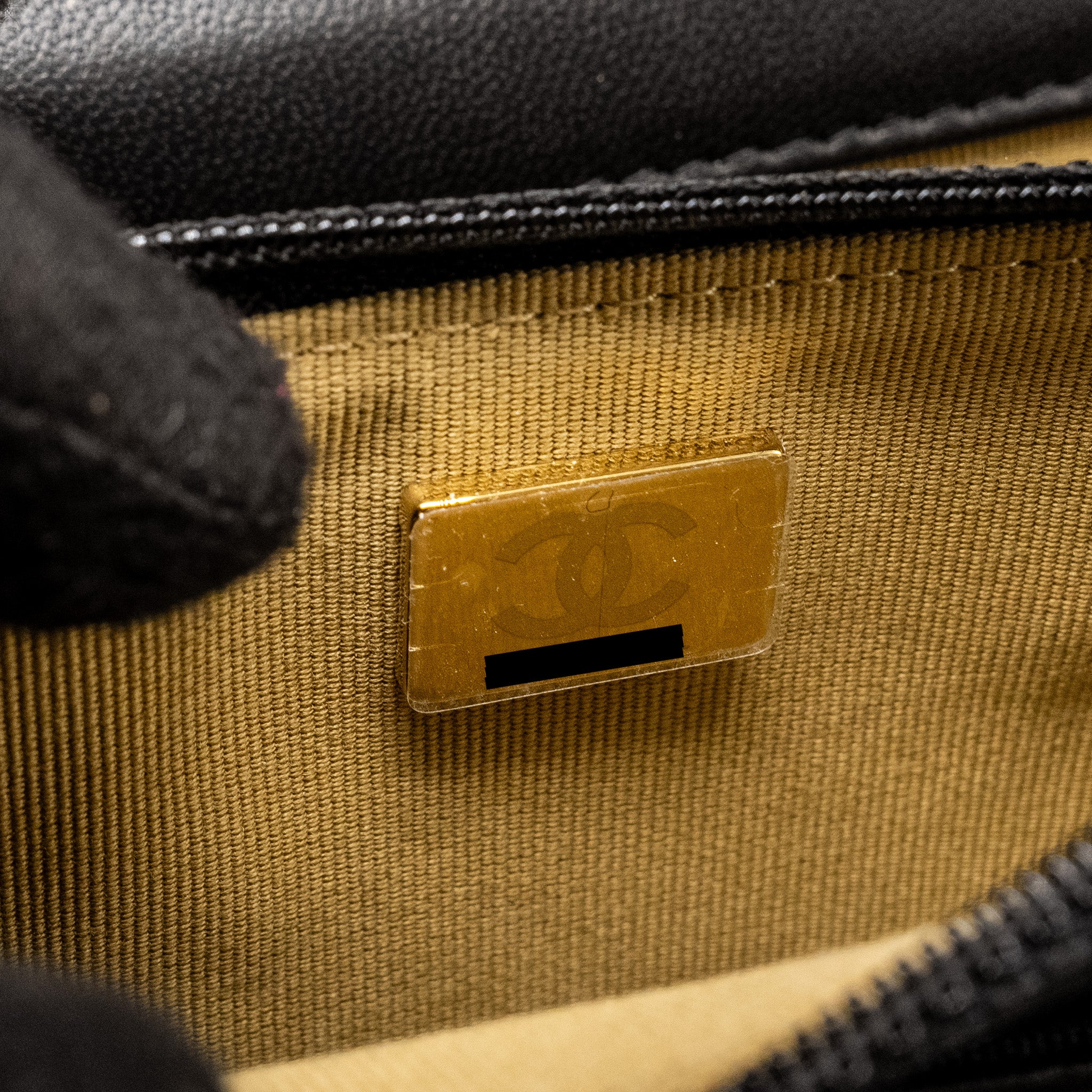 CHANEL Pearl Crush Wallet on Chain Lambskin Black  (Microchip)