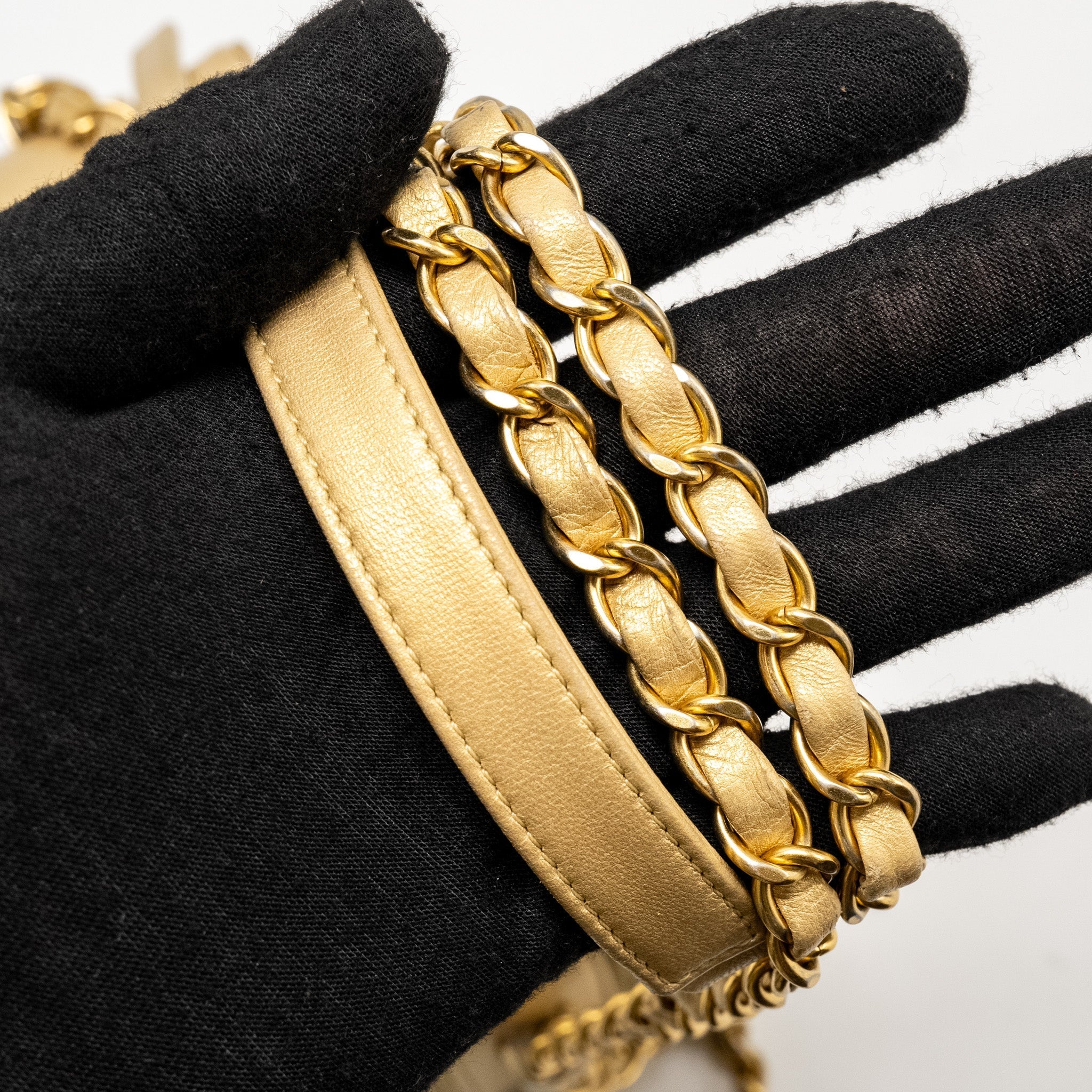 Chanel Coco Boy Camera Bag Lambskin Gold