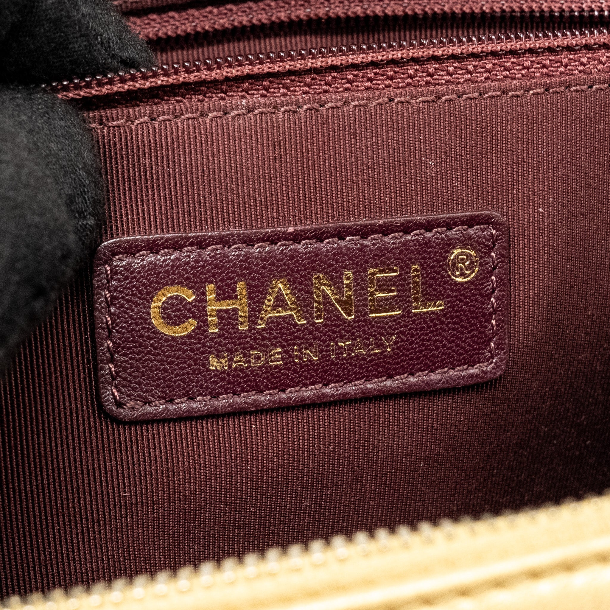 Chanel Coco Boy Camera Bag Lambskin Gold
