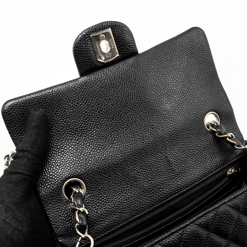 Chanel Mini Rectangular Flap Bag caviar black