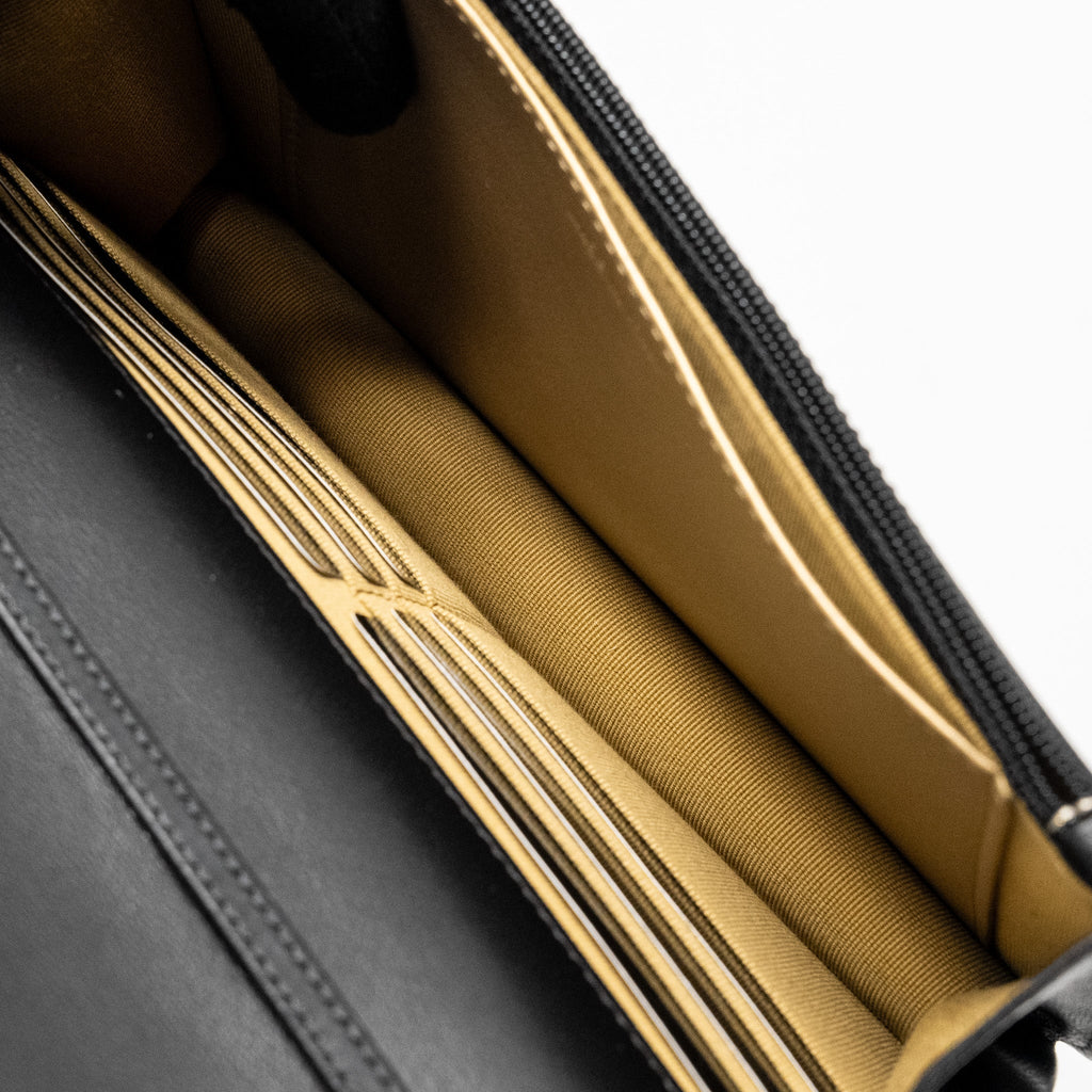 Chanel Pearl Crush Wallet On Chain Lambskin Black  (Microchip)