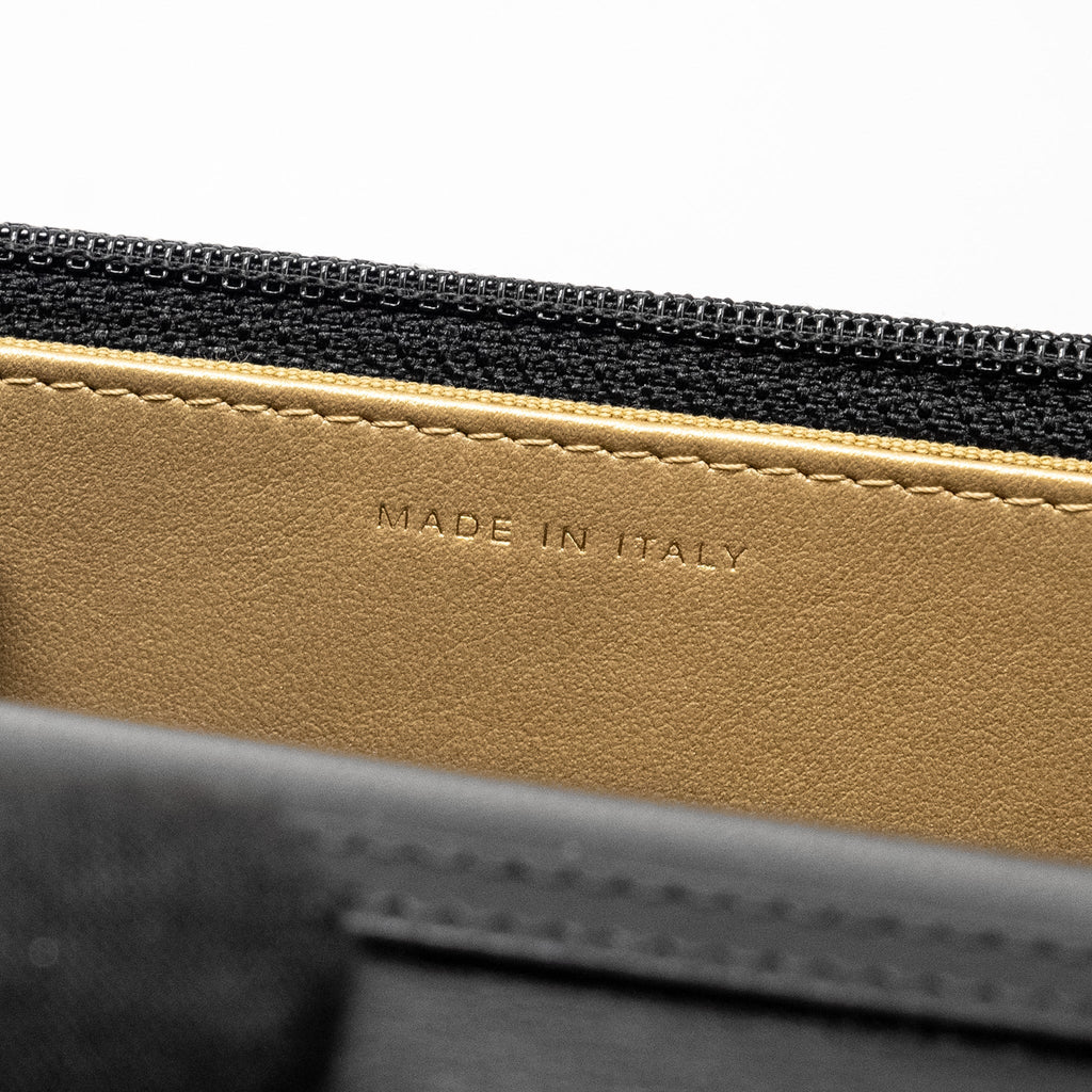 Chanel Pearl Crush Wallet On Chain Lambskin Black  (Microchip)