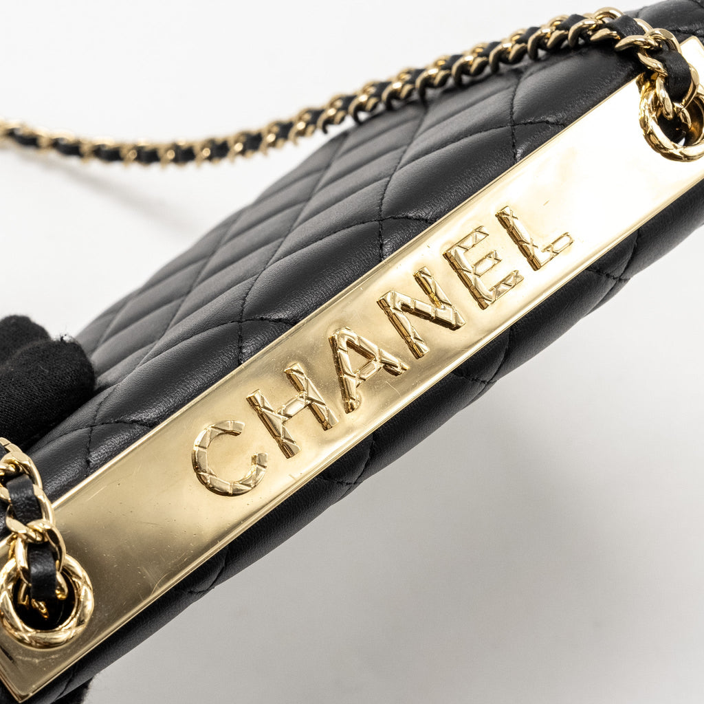 Chanel Trendy CC wallet on Chain lambskin black L (microchip)
