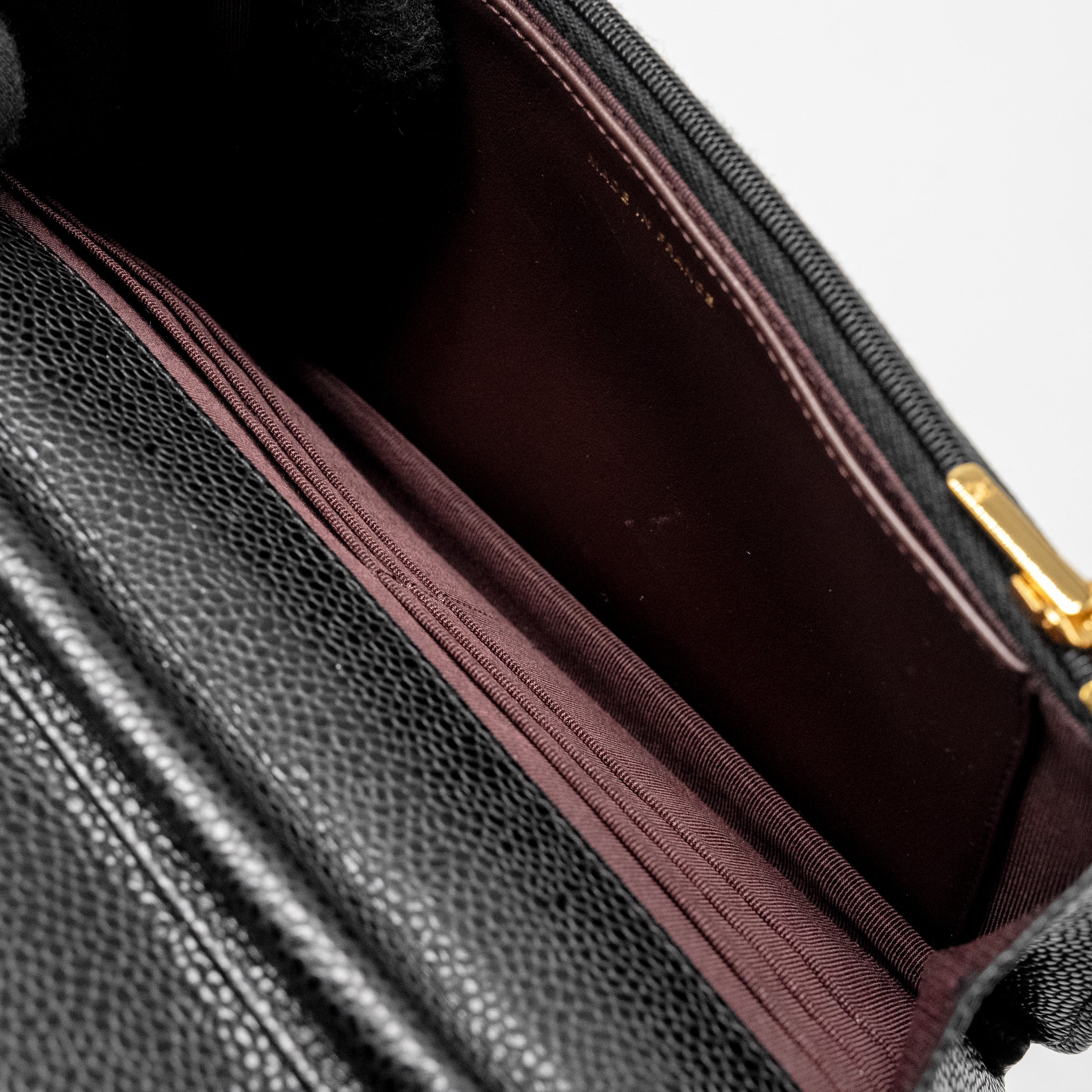 Chanel Classic Wallet on Chain Caviar Black