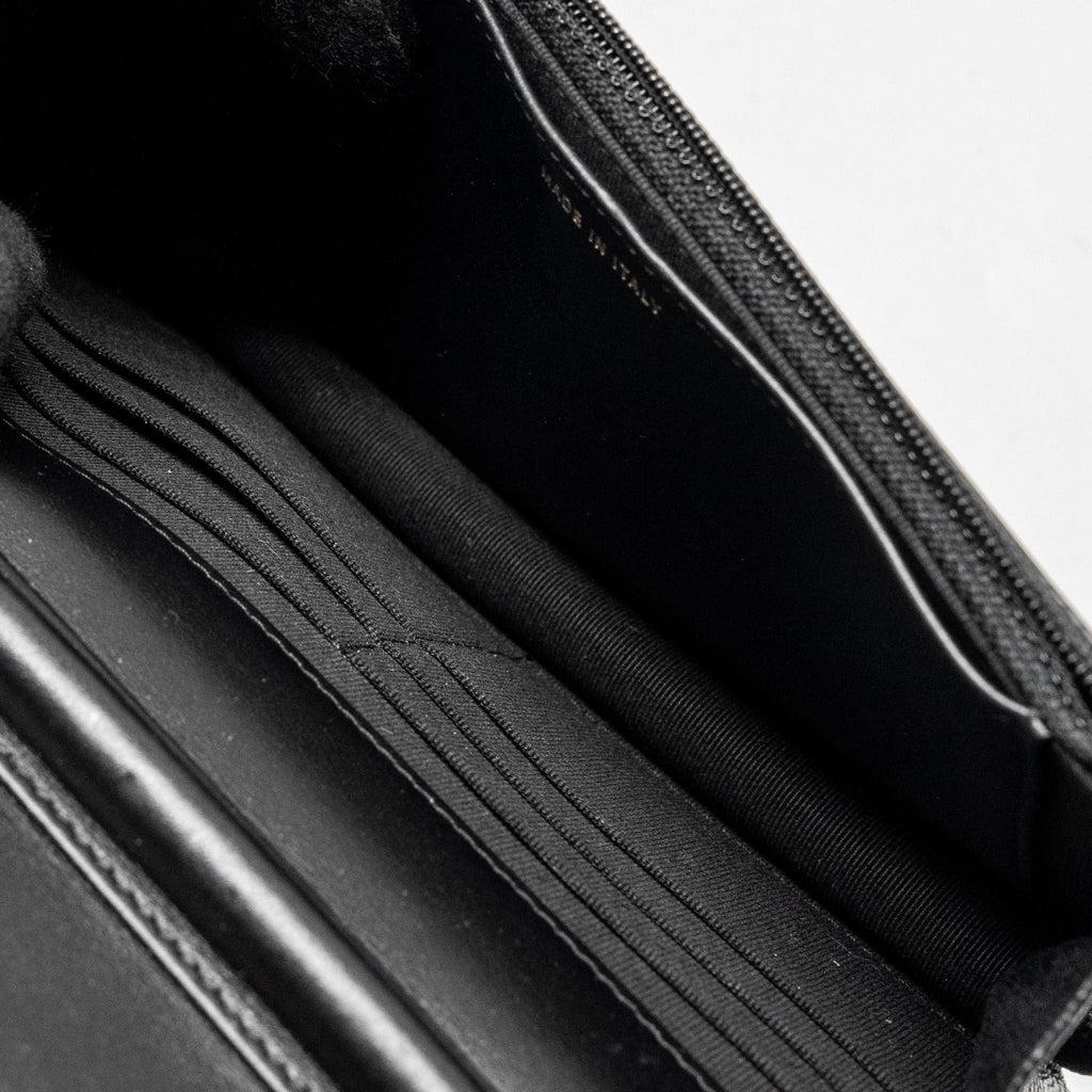 Chanel Boy Wallet on Chain caviar black  (Microchip)