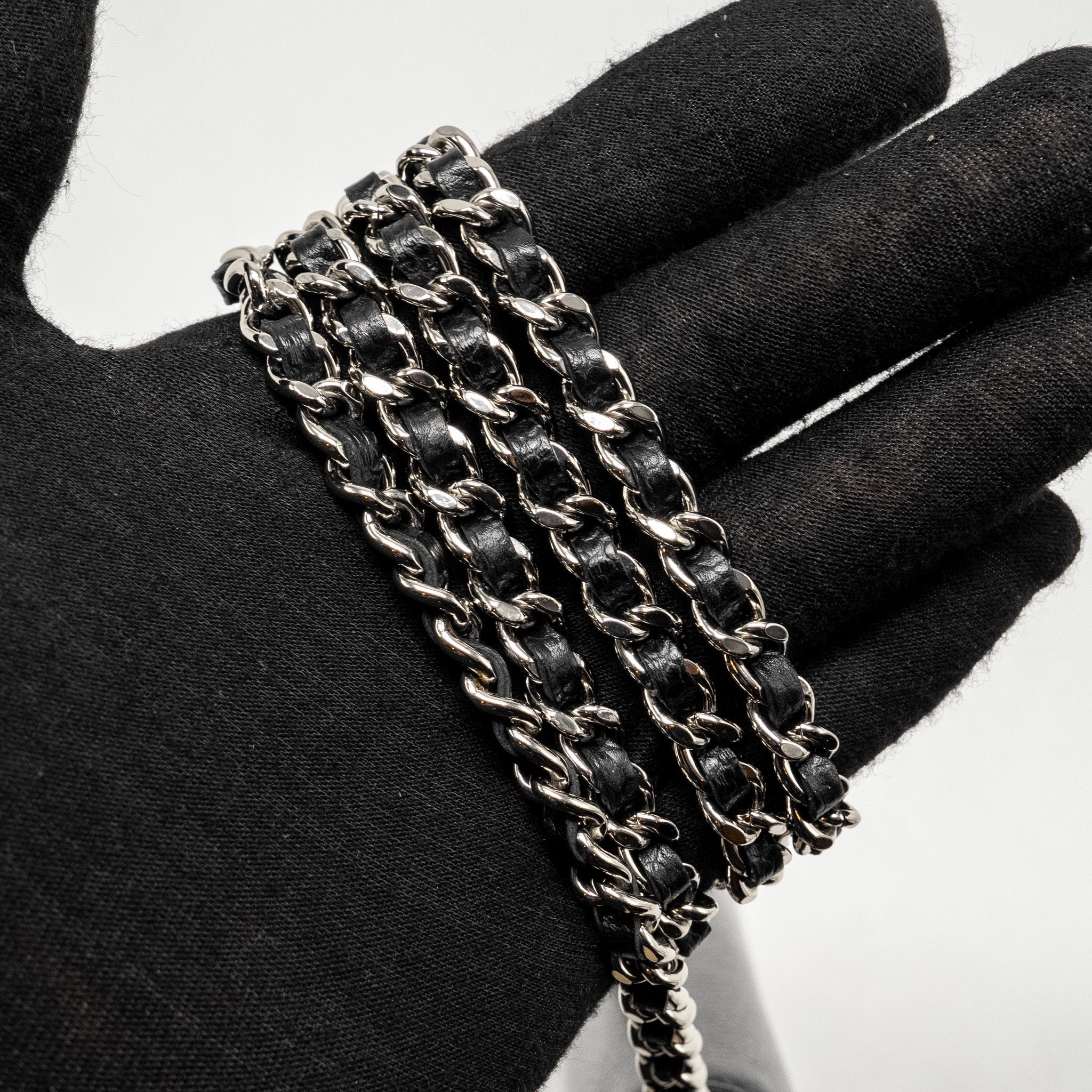 CHANEL Timeless Wallet On Chain Caviar Black