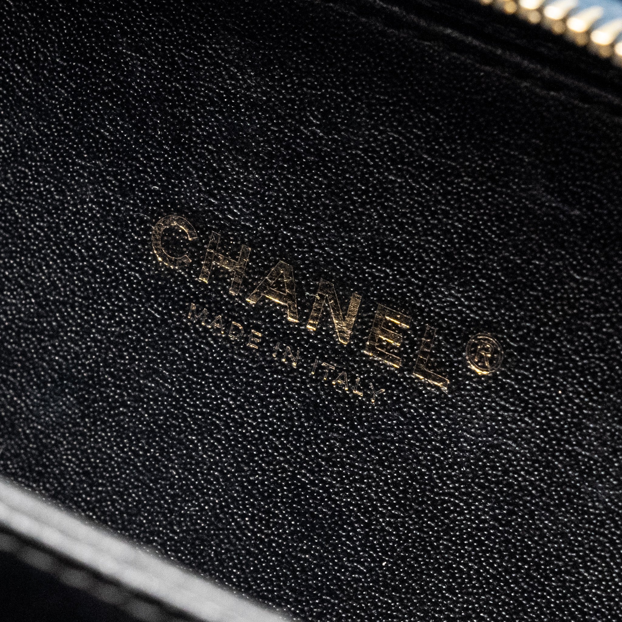 Chanel Small Filigree Vanity Camera Bag Caviar Navy/Black