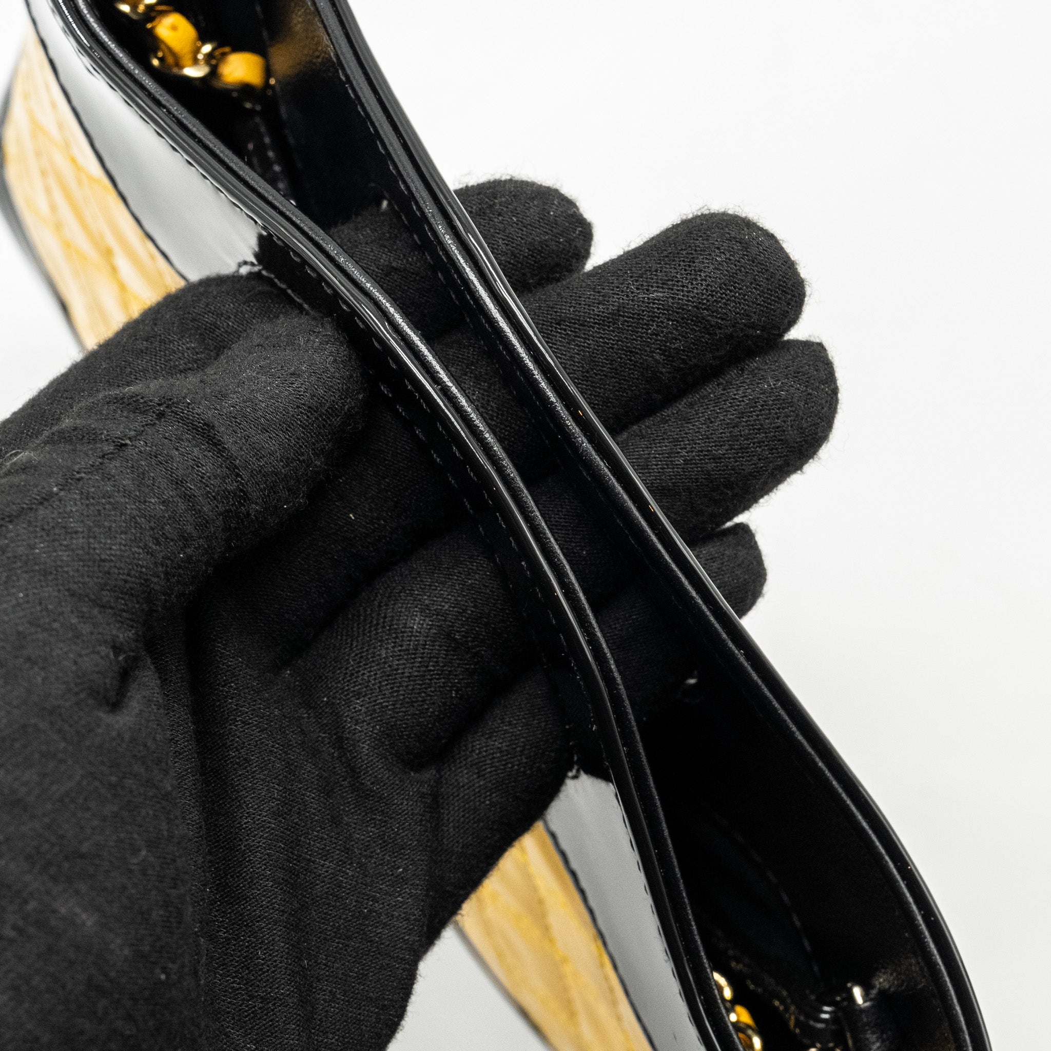 Chanel Mini 31 Bag Patent Black/Yellow L (Microchip)