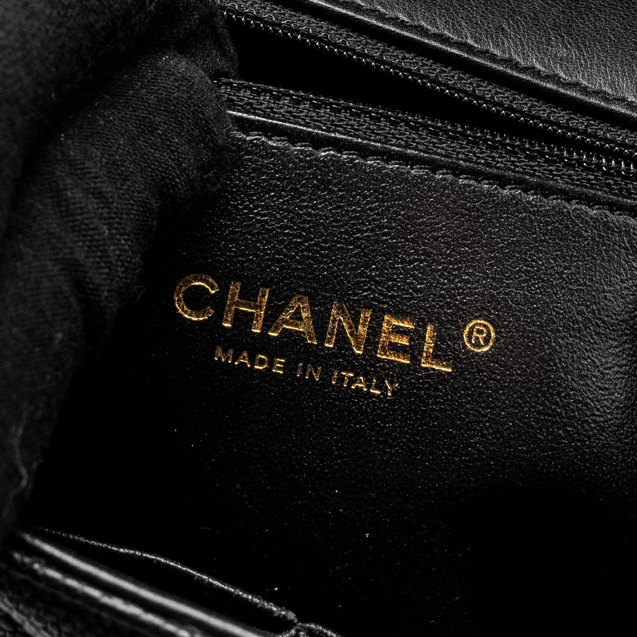 Chanel Filigree Flap Bag Caviar Black