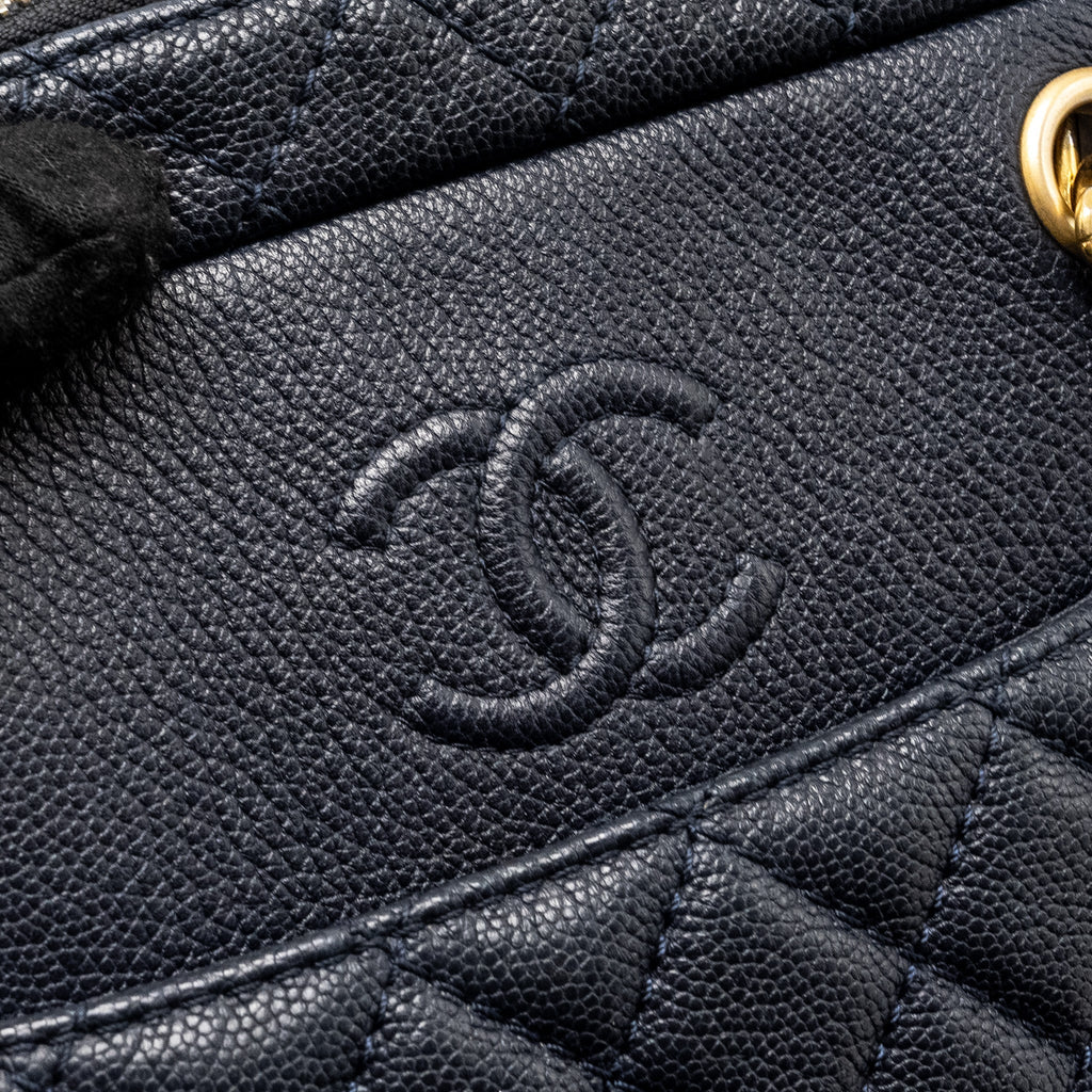Chanel 18C CC Camera Bag Calfskin Navy