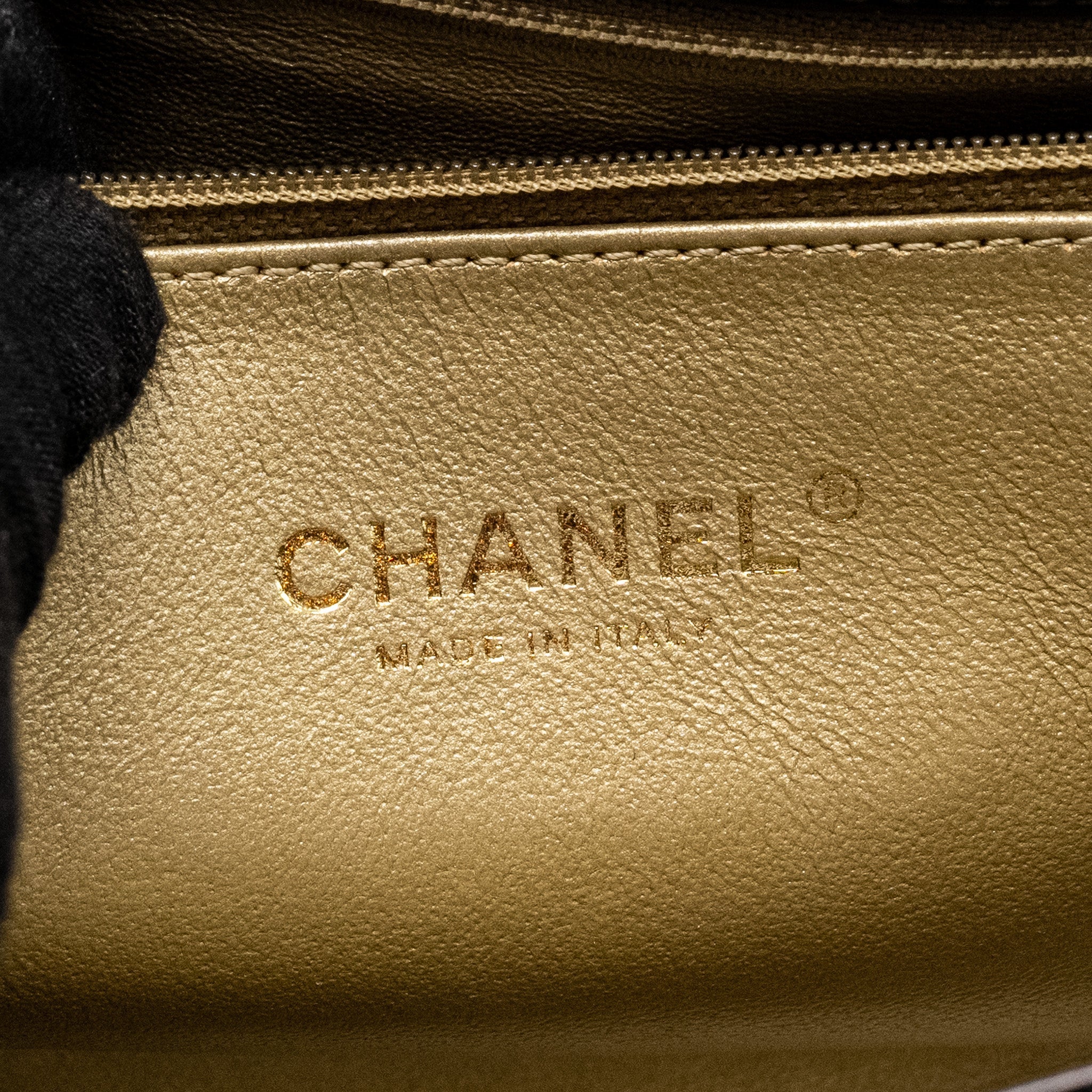 Chanel Limited Edition Quilted Flap Bag Shiny Calfskin Black