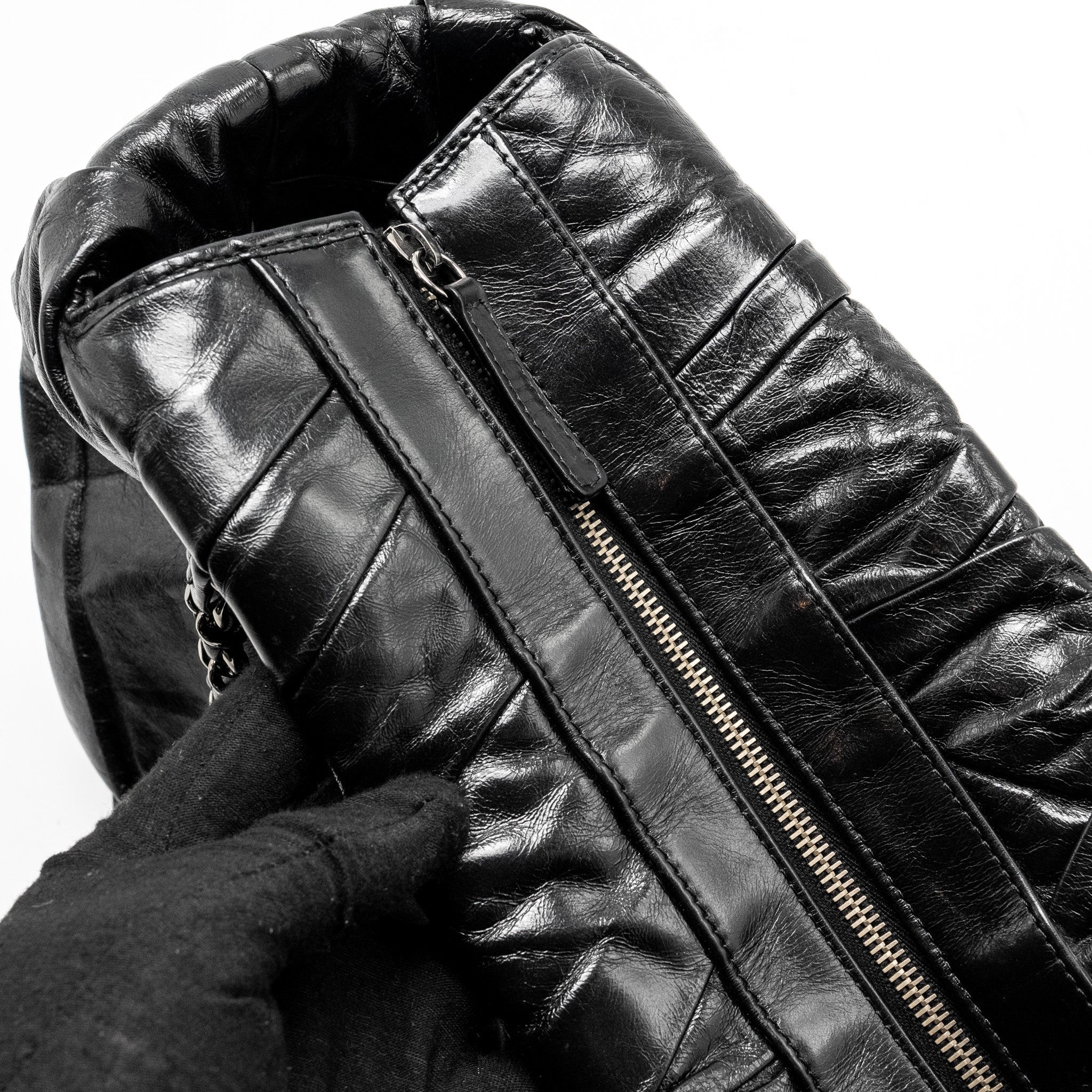 Chanel Twisted Tote Bag Calfskin Black