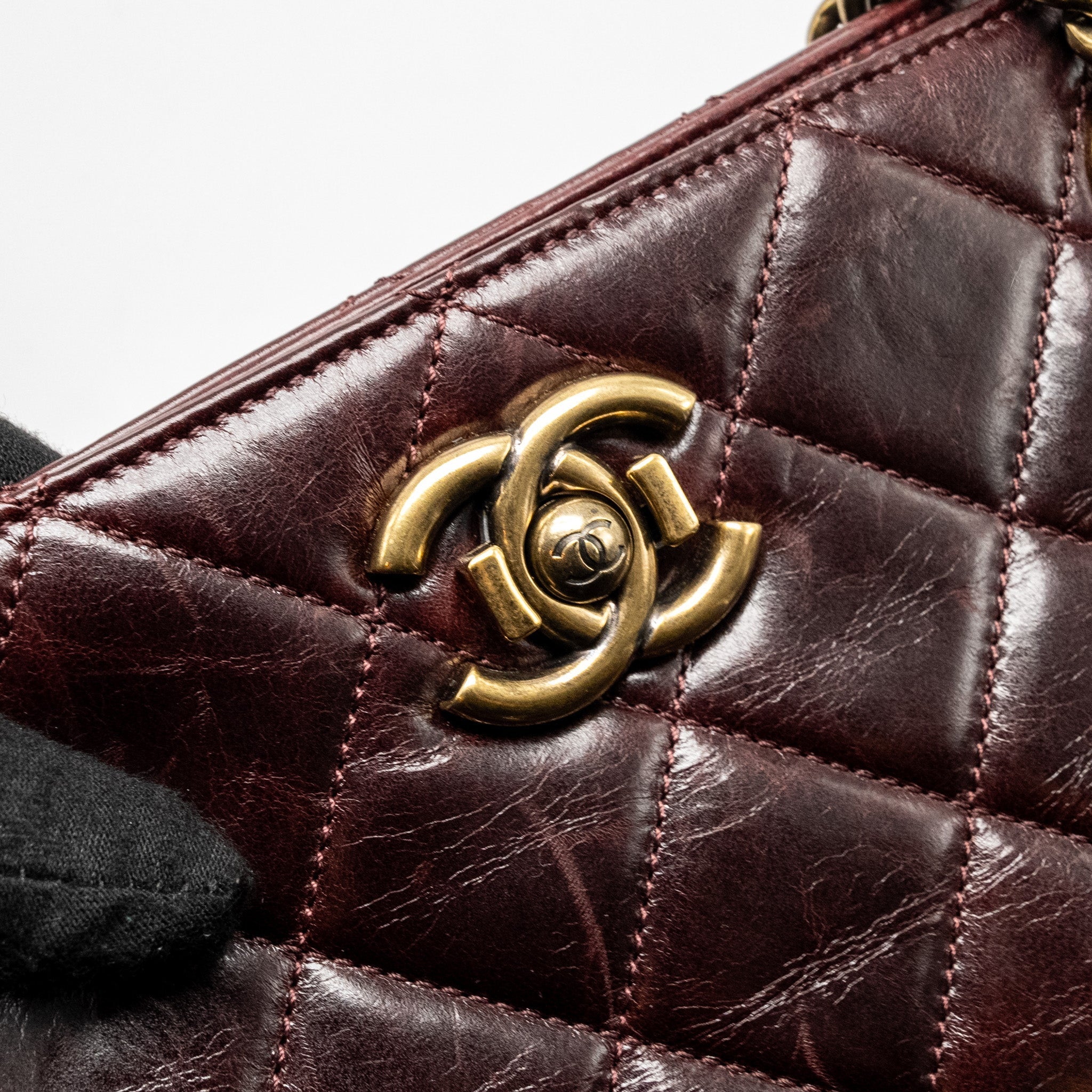 Chanel Perfect Edge Tote Bag Calfskin Burgundy