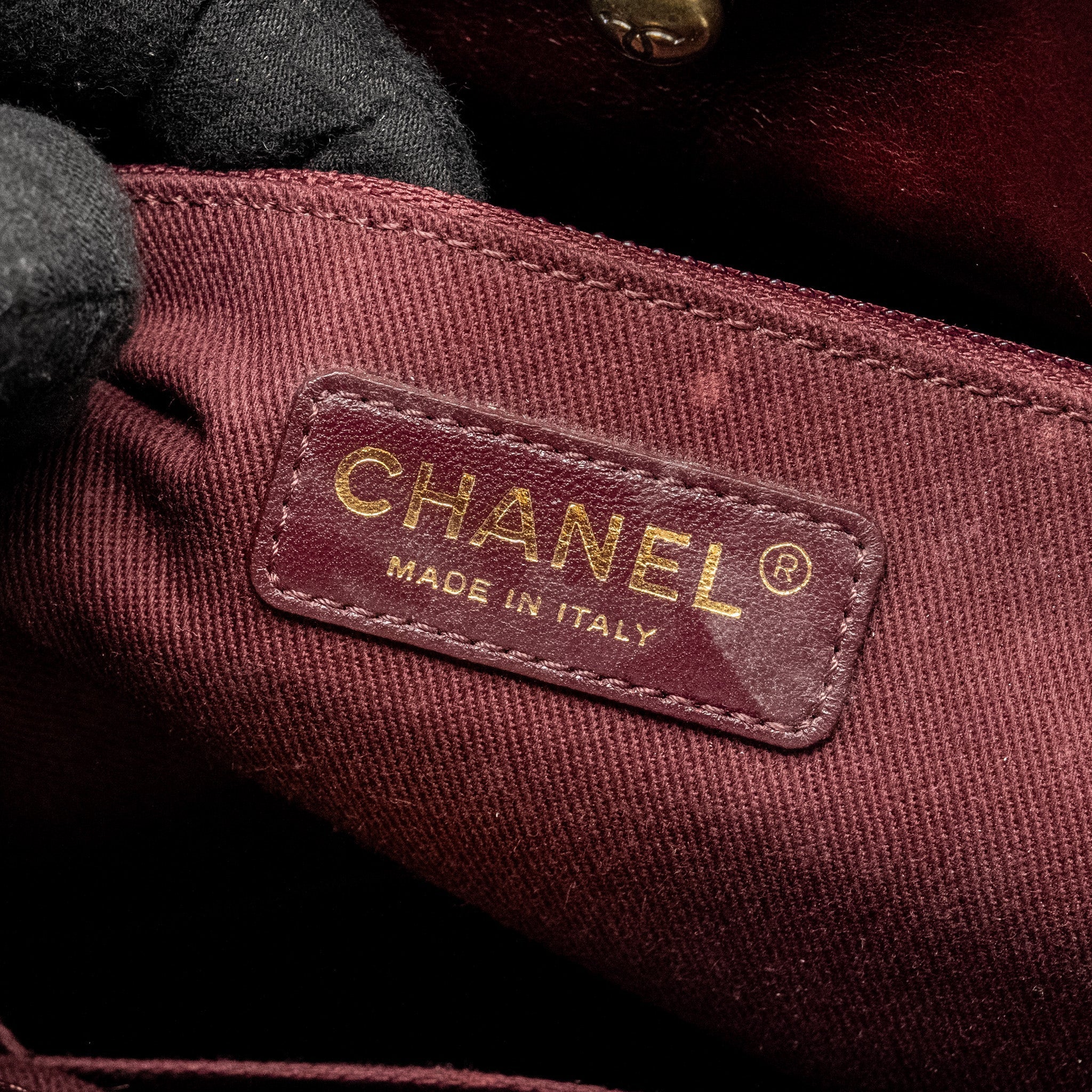 Chanel Perfect Edge Tote Bag Calfskin Burgundy
