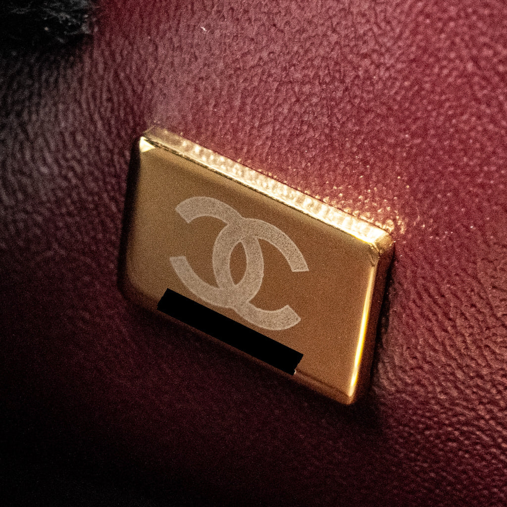 Chanel Small Classic Double Flap Bag Lambskin Black  (microchip)