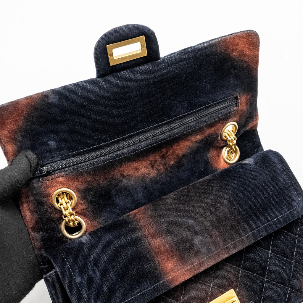 Chanel Small 2.55 Reissue Flap Bag Ombre Velvet Multicolour