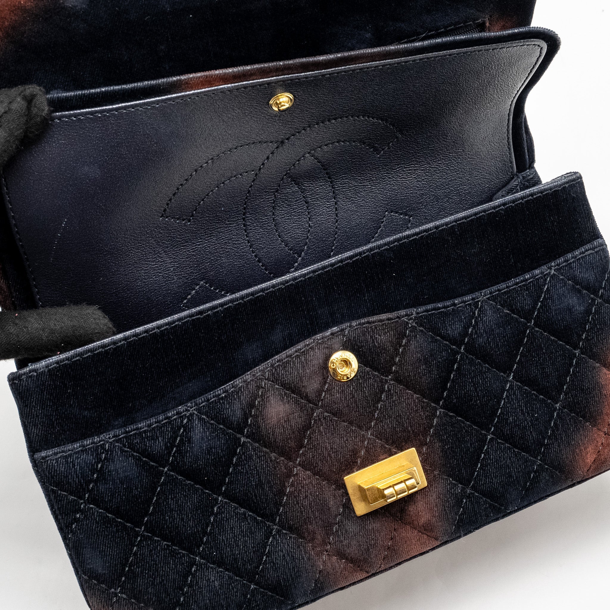 Chanel Small 2.55 Reissue Flap Bag Ombre Velvet Multicolour