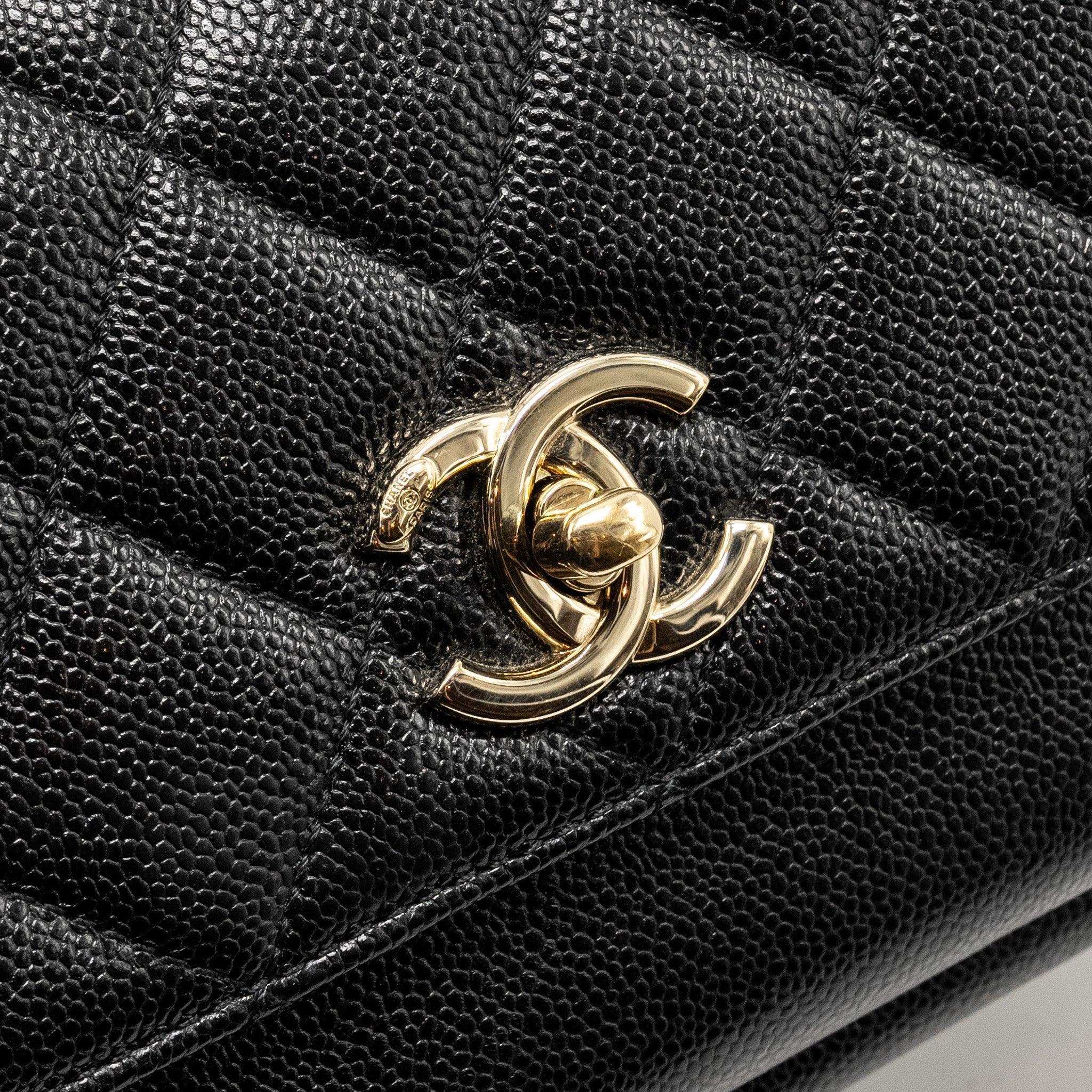 Chanel Small Business Affinity Caviar Black L