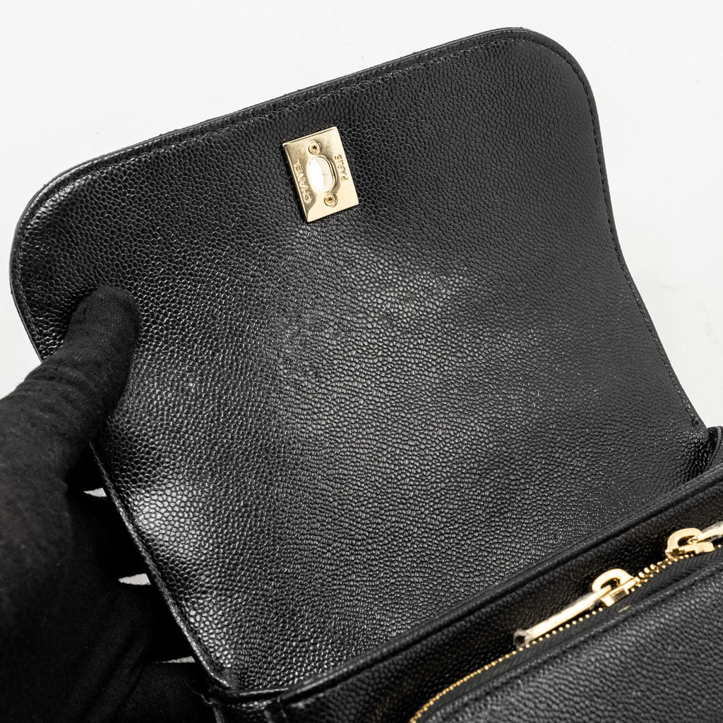Chanel Small Business Affinity Caviar Black L