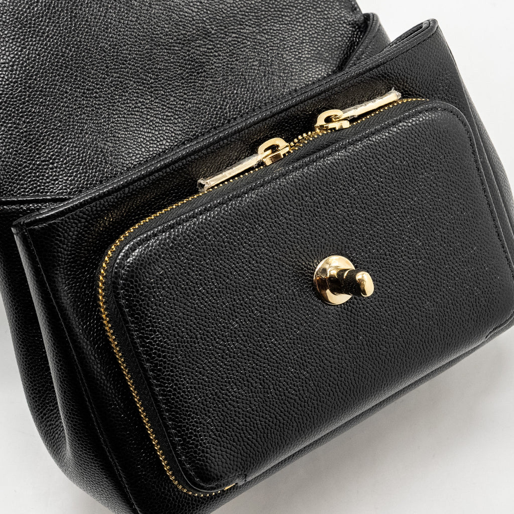 Chanel Small Business Affinity Caviar Black L