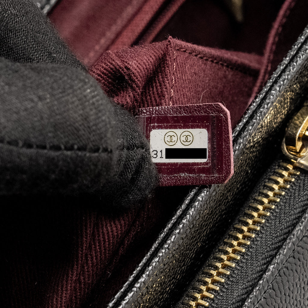Chanel Small Business Affinity Caviar Black L
