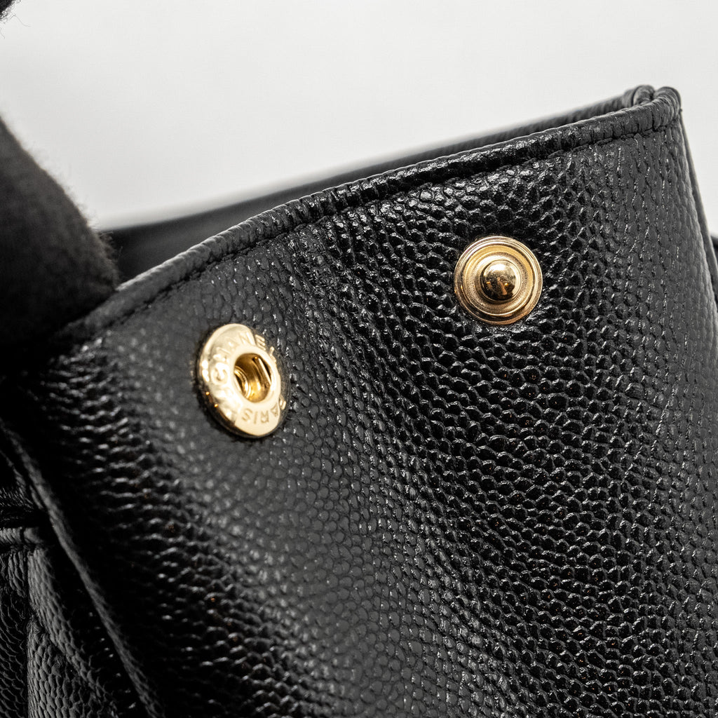 Chanel Small Business Affinity Caviar Black L