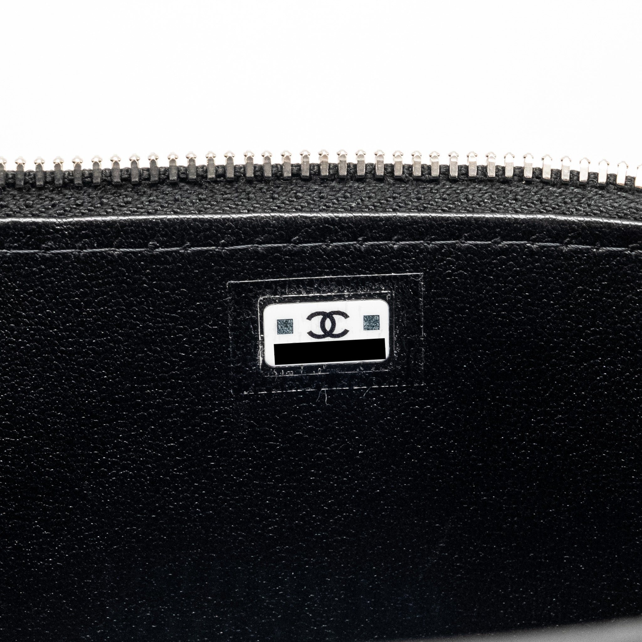 Chanel Top Handle Long Vanity Case Lambskin BLACK  (Microchip)