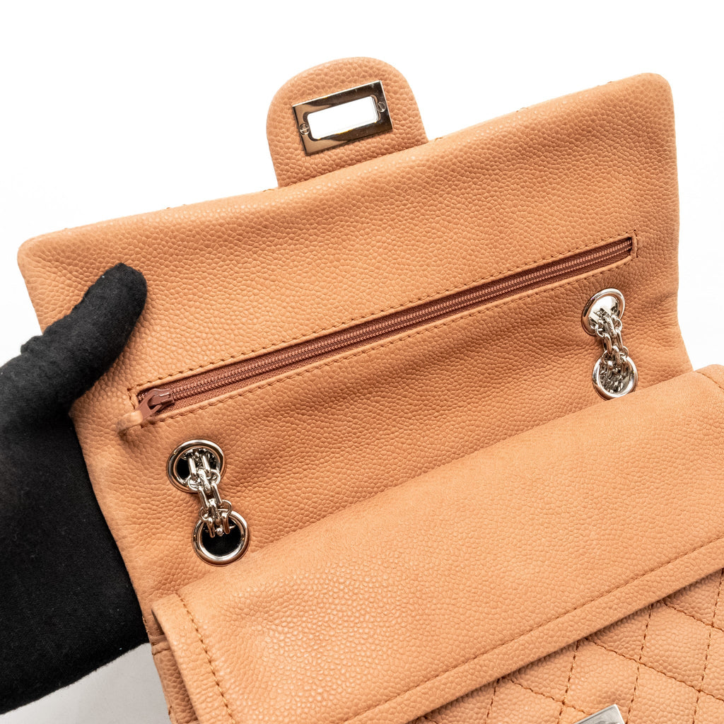 Chanel Small 2.55 Reissue Flap Bag Grained Calfskin Light Brown