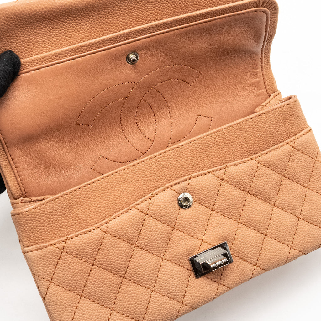 Chanel Small 2.55 Reissue Flap Bag Grained Calfskin Light Brown