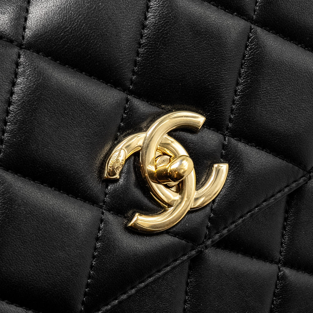 Chanel Small Trendy CC flap Bag Lambskin Black