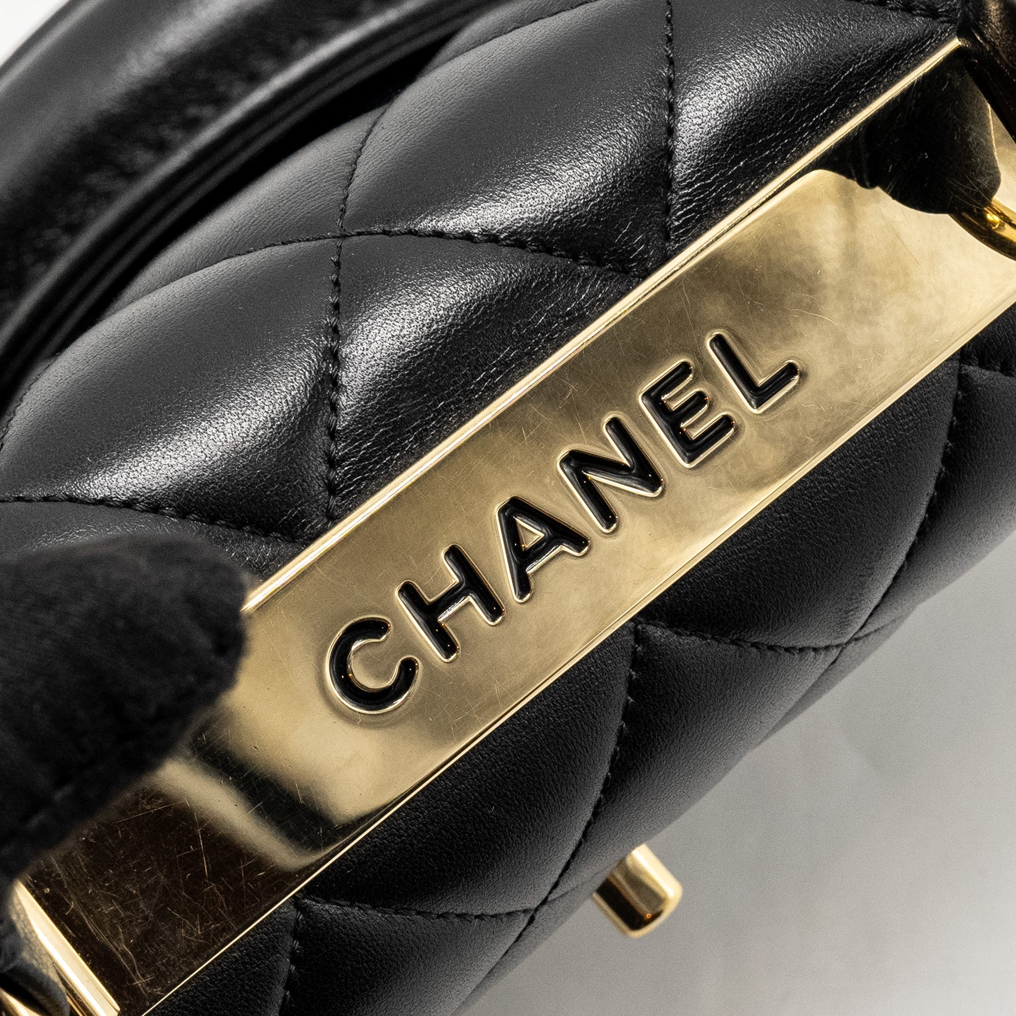 Chanel Small Trendy CC flap Bag Lambskin Black