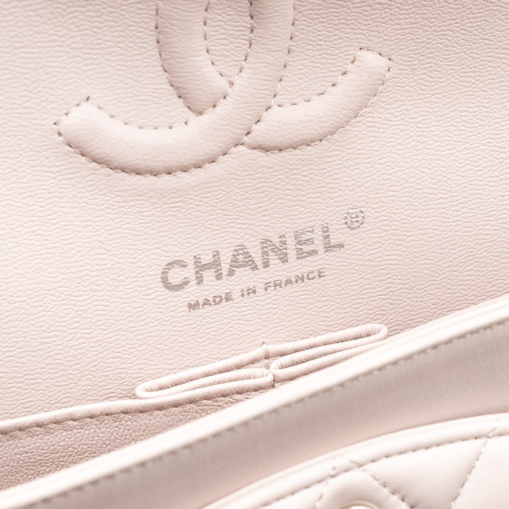 Chanel Small Classic Double Flap Bag Lambskin Light Purple  (Microchip)