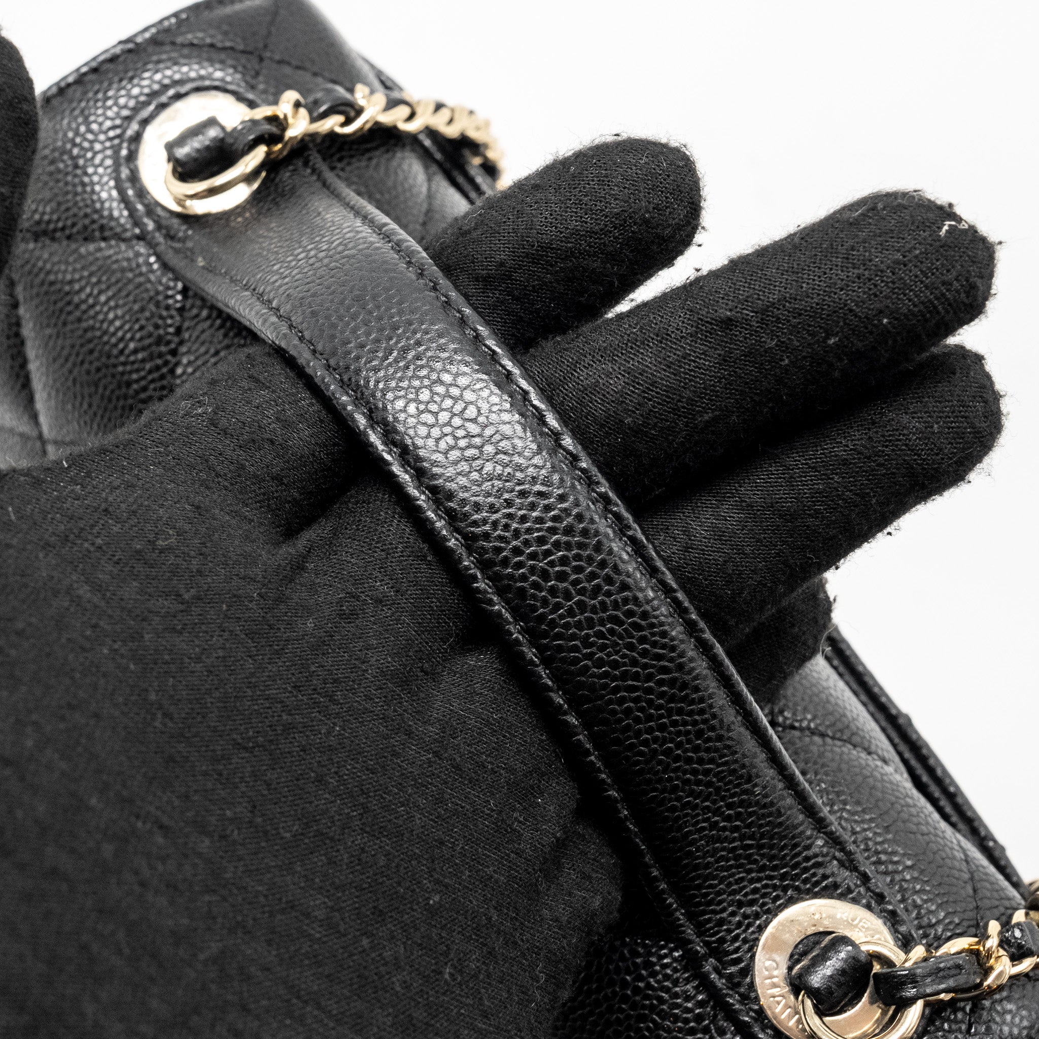 Chanel Small Business Affinity Caviar Black L (Microchip)